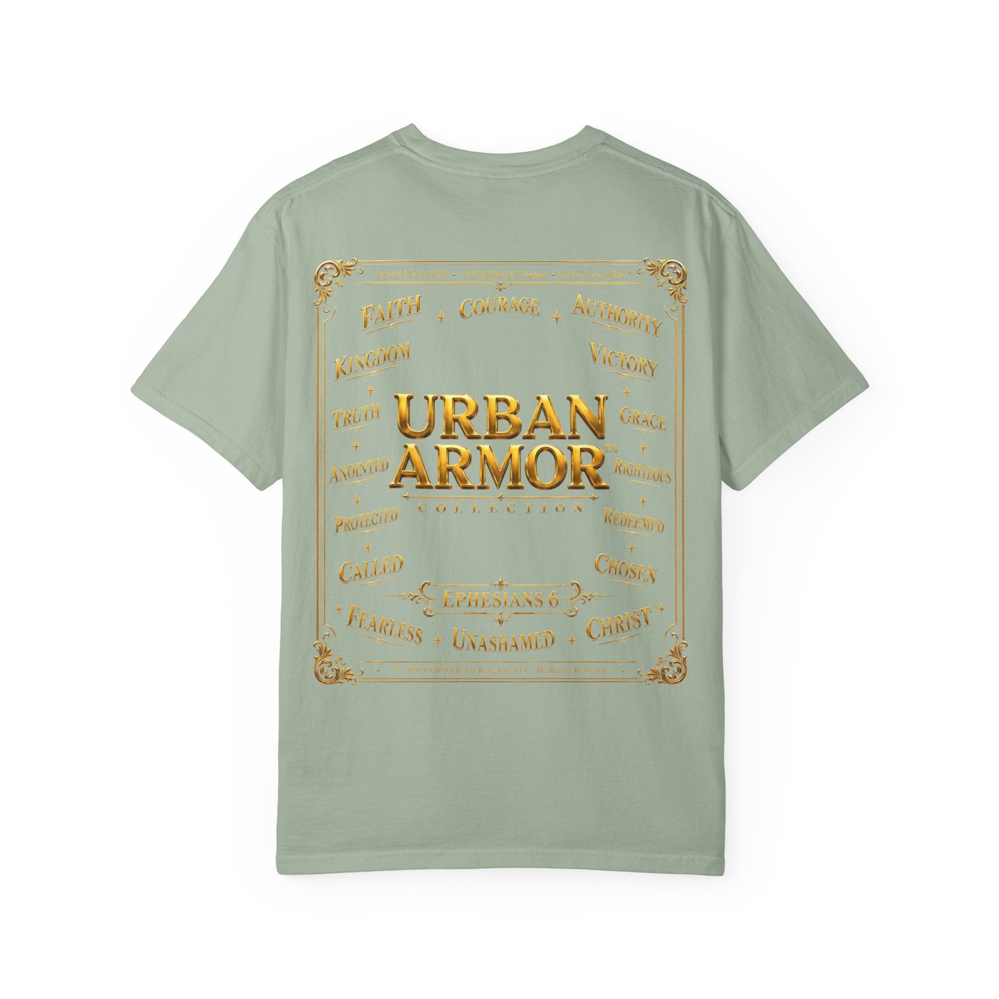 GODiQ™ Royal Crest T-Shirt – Urban Armor™ Premium Christian Faith Graphic Tee | Luxury Kingdom Apparel