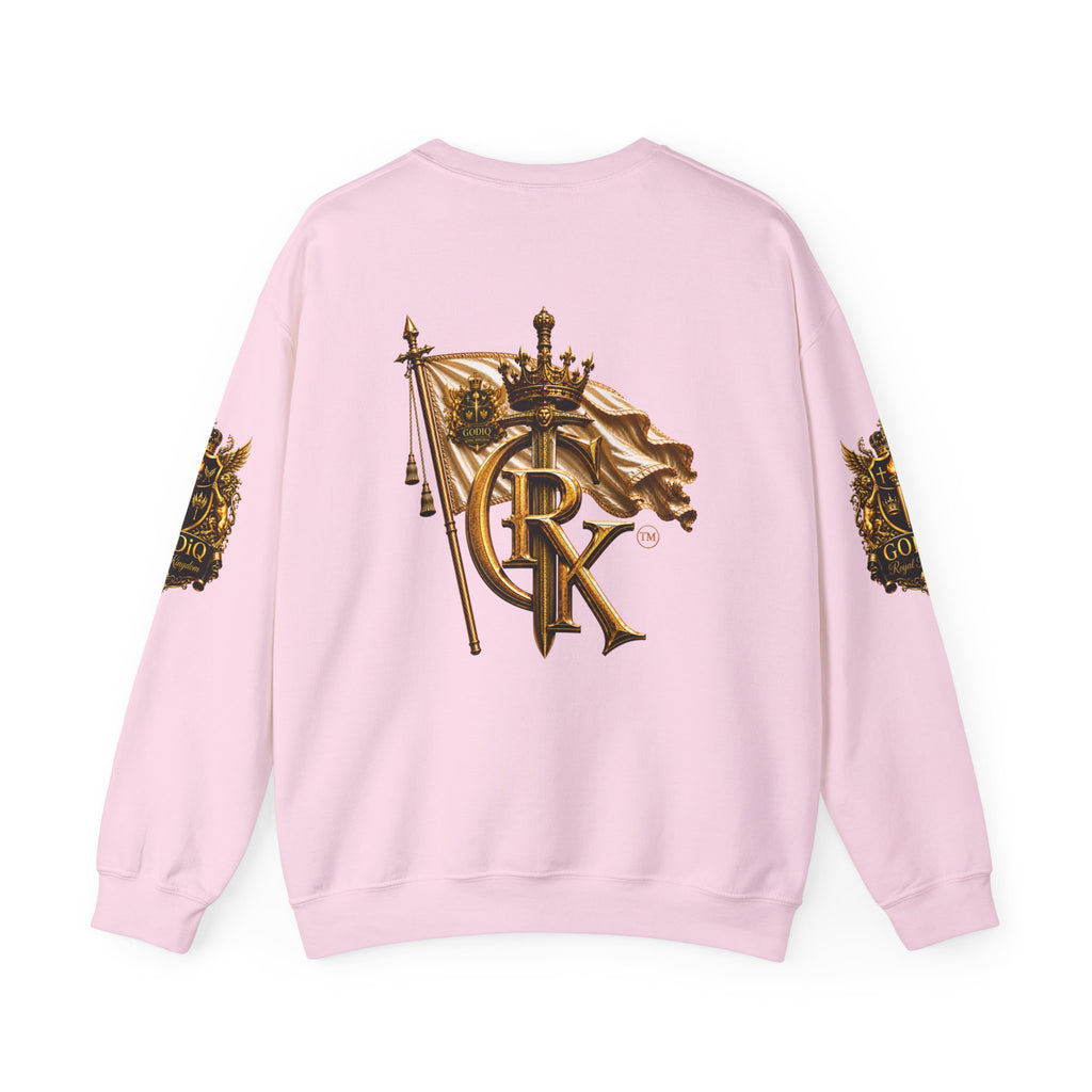 GODiQ Royal Kingdom™ "Lord I Need You Right Now" Crewneck Sweatshirt | Luxury Christian Graphic Sweatshirt | Premium Faith Streetwear | Gold Script Gospel Apparel