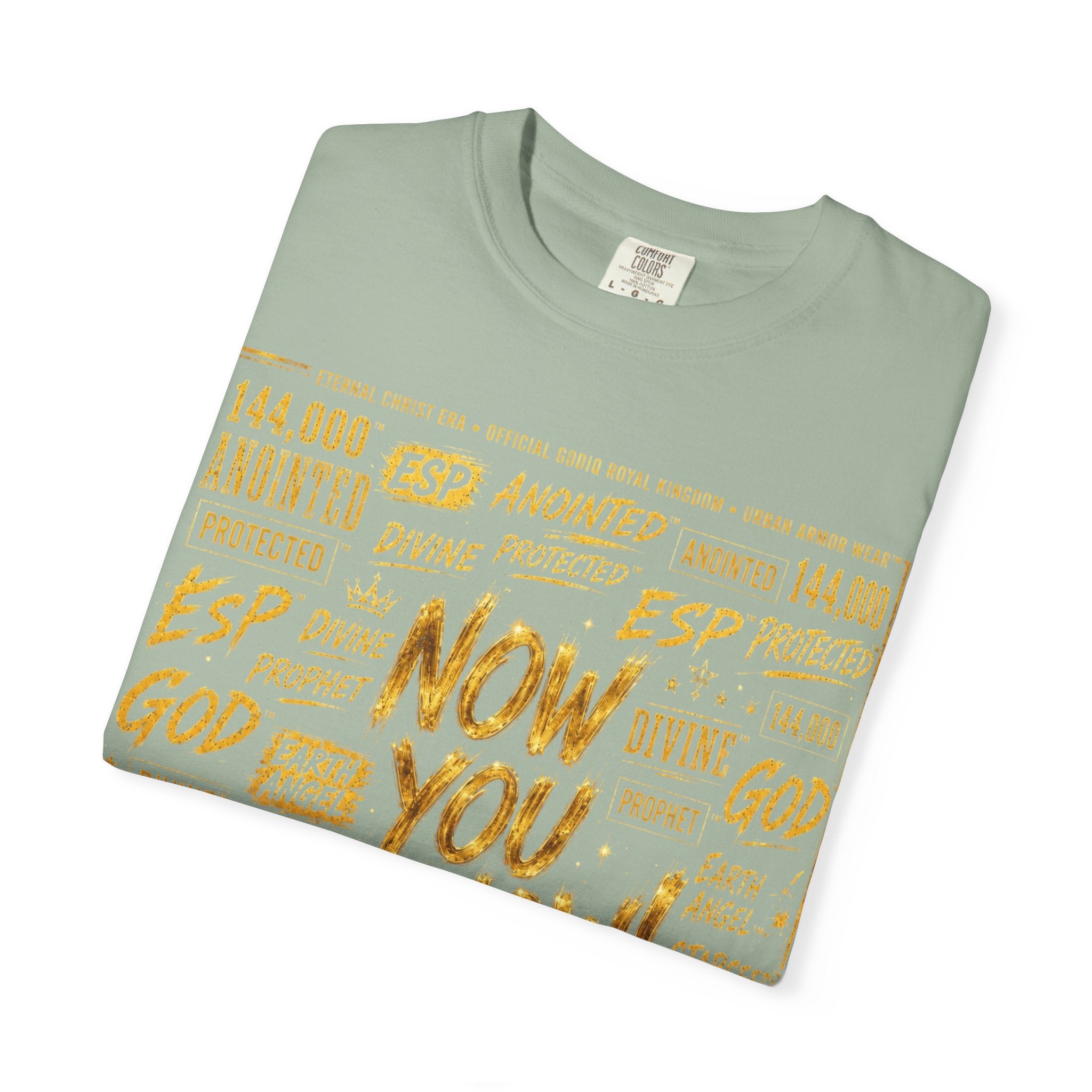 GODiQ Royal Kingdom™ Urban Armor Wear – "Now You Know" 18K Gold Graphic Unisex T-shirt