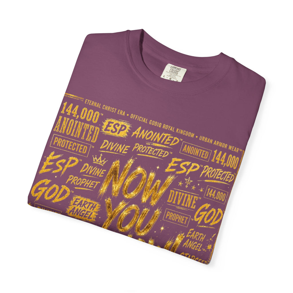 GODiQ Royal Kingdom™ Urban Armor Wear – "Now You Know" 18K Gold Graphic Unisex T-shirt