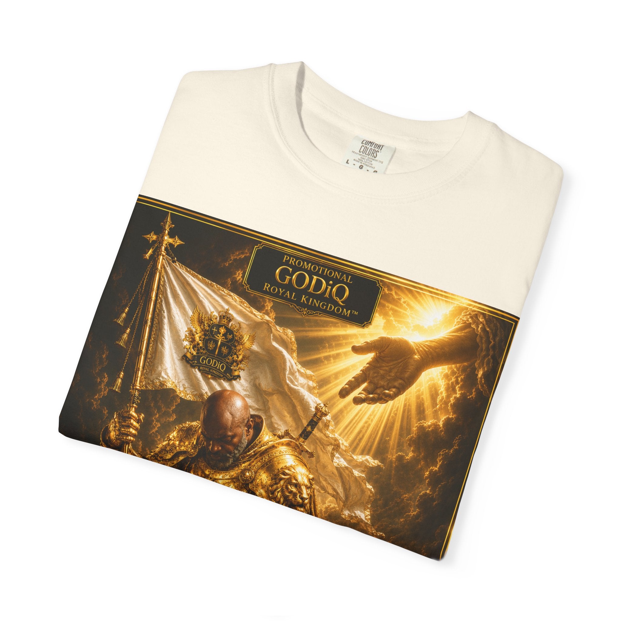GODiQ Royal Kingdom™ "Navigating to Glory" Christian Book Cover T-Shirt – Premium Inspirational Author Tee | Sir Ron J. Brown Prophetic Memoir | Comfort Colors® 1717
