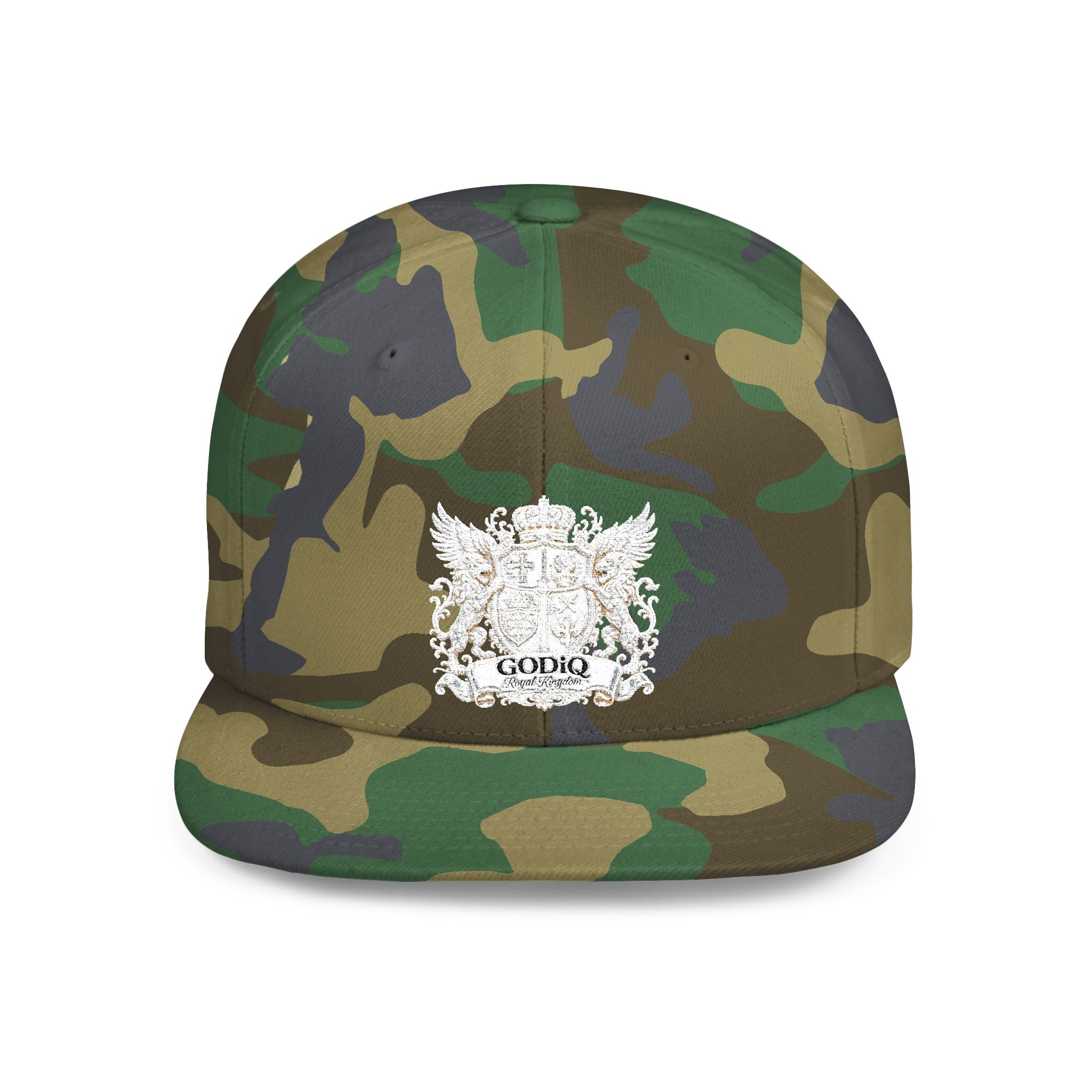 GODiQ Pearl Crest Hat Luxury Pearl Satin White Heritage Crest Cap| Premium Christian Streetwear