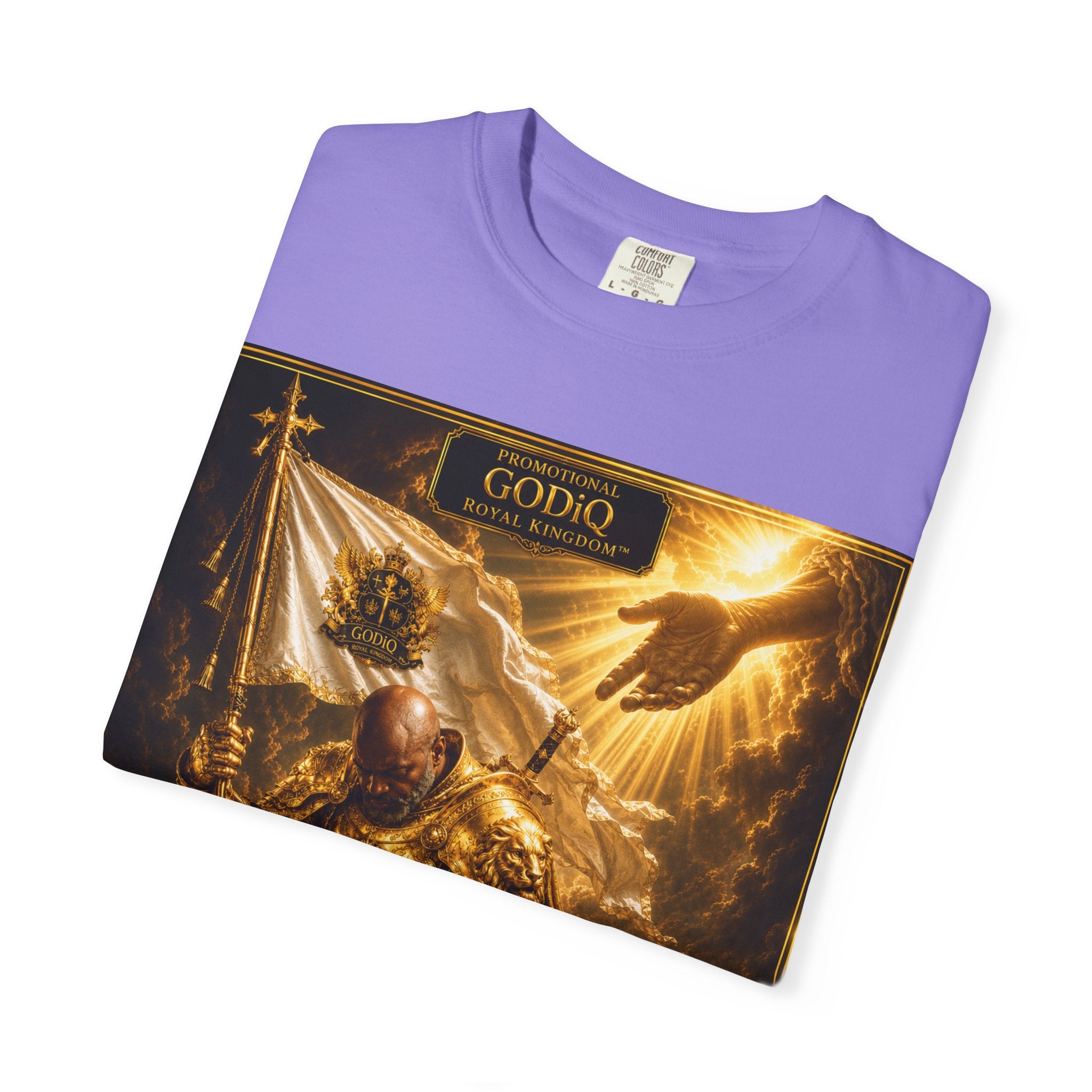 GODiQ Royal Kingdom™ "Navigating to Glory" Christian Book Cover T-Shirt – Premium Inspirational Author Tee | Sir Ron J. Brown Prophetic Memoir | Comfort Colors® 1717