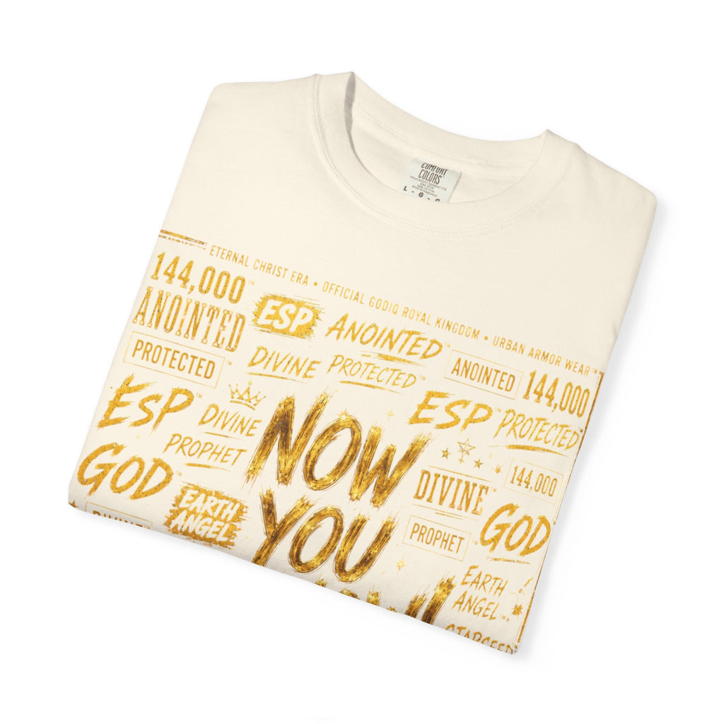 GODiQ Royal Kingdom™ Urban Armor Wear – "Now You Know" 18K Gold Graphic Unisex T-shirt