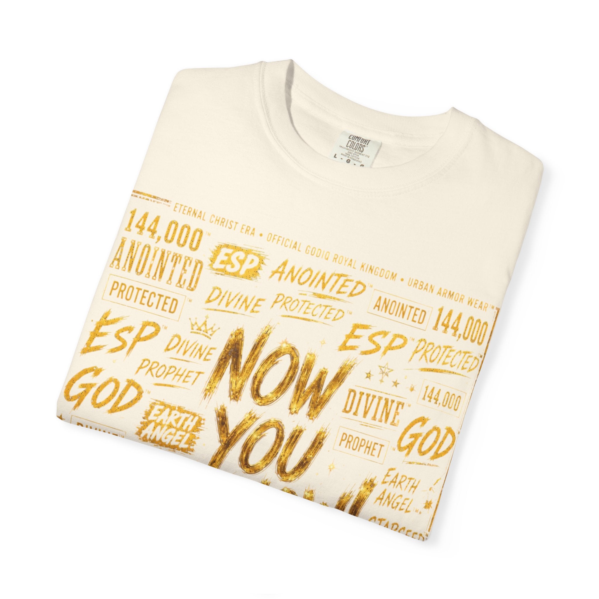 GODiQ Royal Kingdom™ Urban Armor Wear – "Now You Know" 18K Gold Graphic Unisex T-shirt