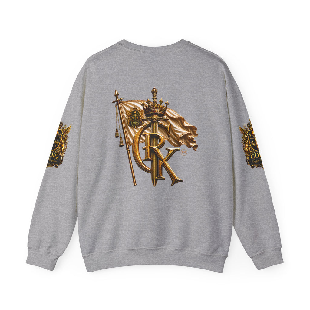 GODiQ Royal Kingdom™ "Lord I Need You Right Now" Crewneck Sweatshirt | Luxury Christian Graphic Sweatshirt | Premium Faith Streetwear | Gold Script Gospel Apparel