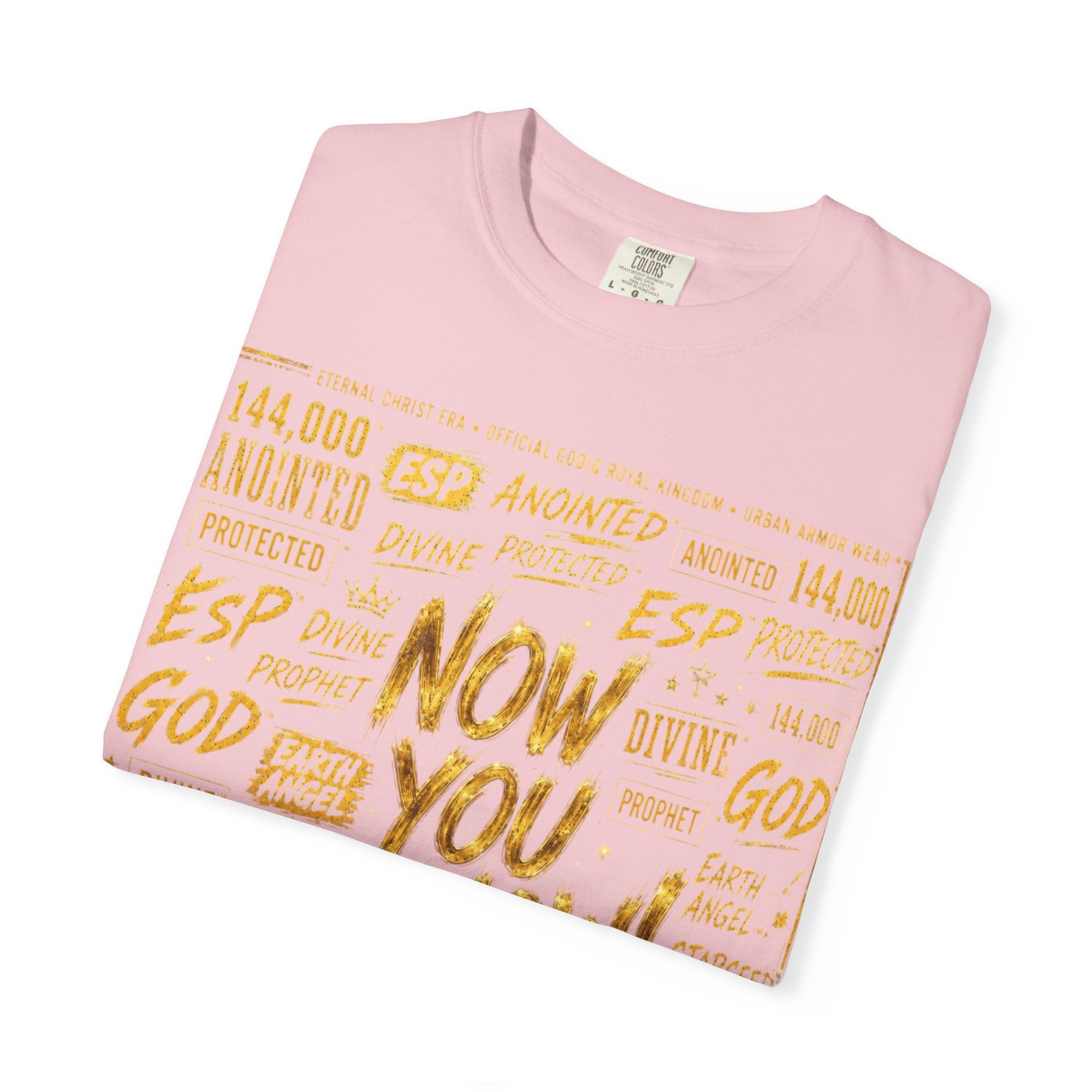 GODiQ Royal Kingdom™ Urban Armor Wear – "Now You Know" 18K Gold Graphic Unisex T-shirt