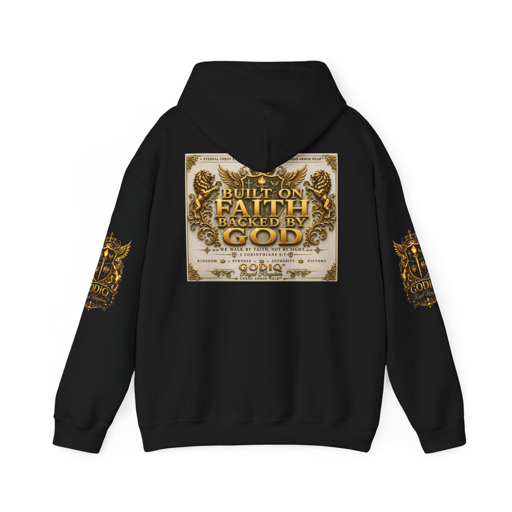 GODiQ™ Royal Kingdom Signature Crest Hoodie – Urban Armor Wear™ Luxury Christian Hoodie | Premium Faith Streetwear Christian Streetwear