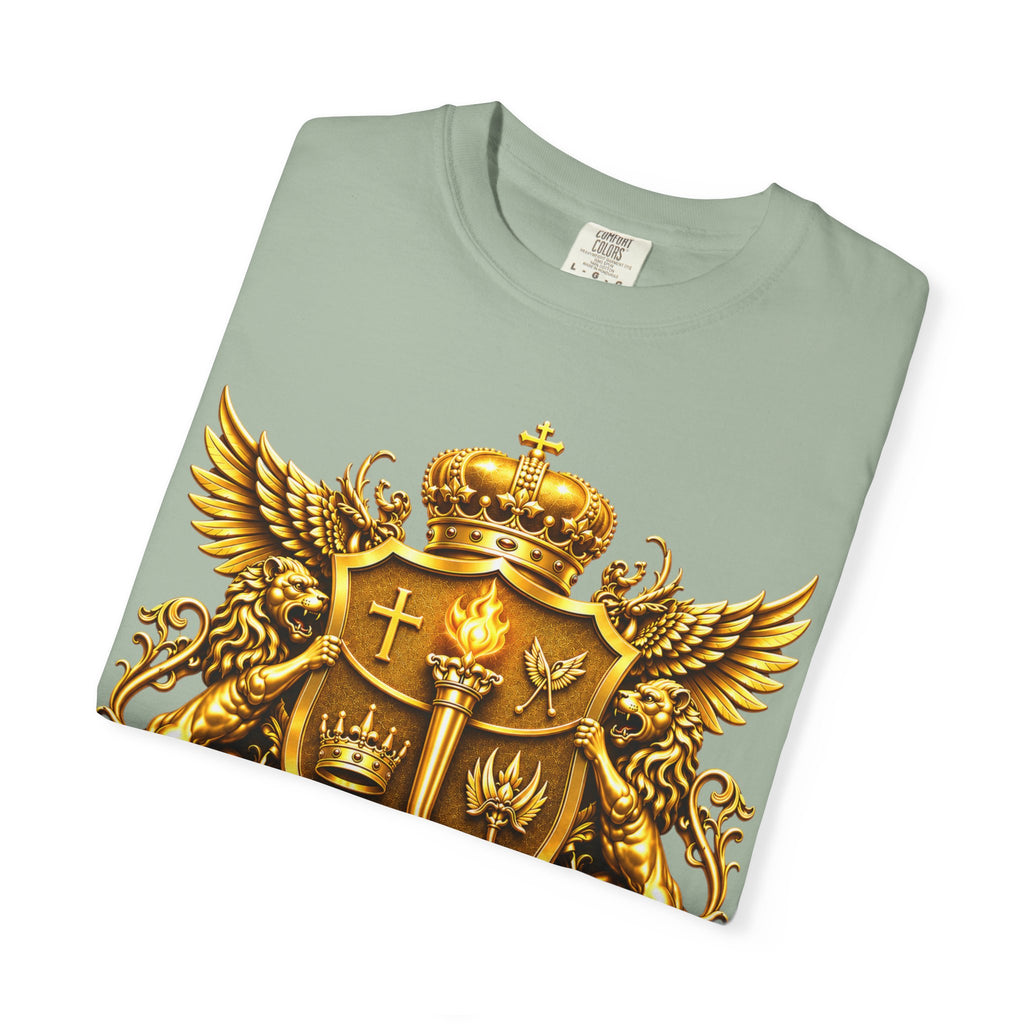 GODiQ™ Royal Crest T-Shirt – Urban Armor™ Premium Christian Faith Graphic Tee | Luxury Kingdom Apparel