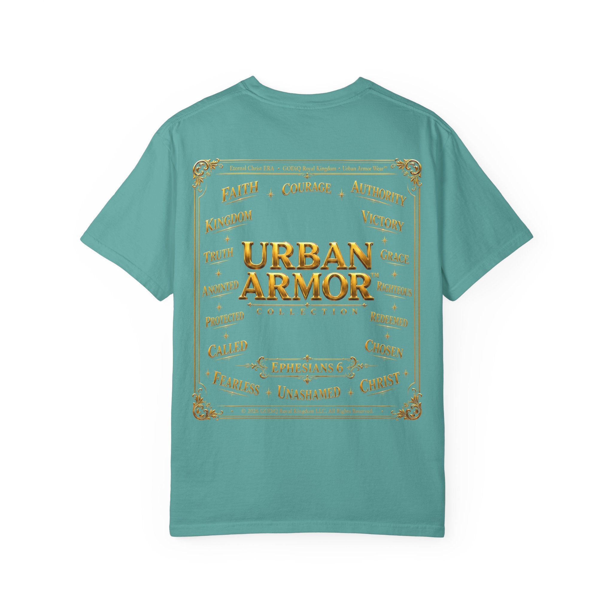 GODiQ™ Royal Crest T-Shirt – Urban Armor™ Premium Christian Faith Graphic Tee | Luxury Kingdom Apparel
