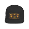 GODiQ™ Royal Kingdom Gold Crest Snapback Hat – Luxury Christian Heraldic Flat Bill Cap | Urban Armor Wear™ Premium Faith Streetwear | Kingdom Legacy Hat