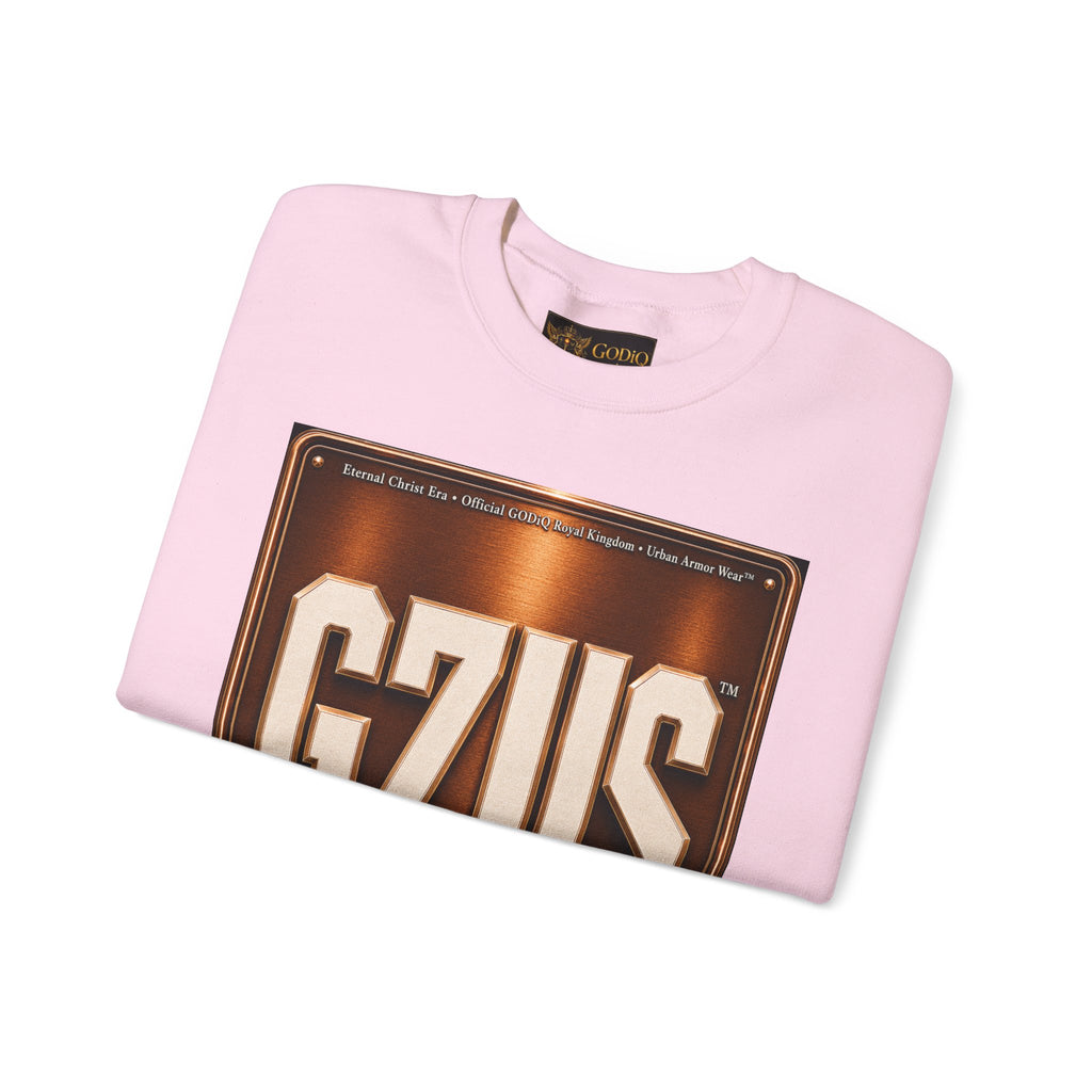 GZUS™ Psalm 23 Crewneck Sweatshirt – Luxury Christian Faith Sweatshirt | Jesus Graphic Pullover | Psalm 23 Scripture Sweatshirt | GODiQ Royal Kingdom™ Urban Armor Wear
