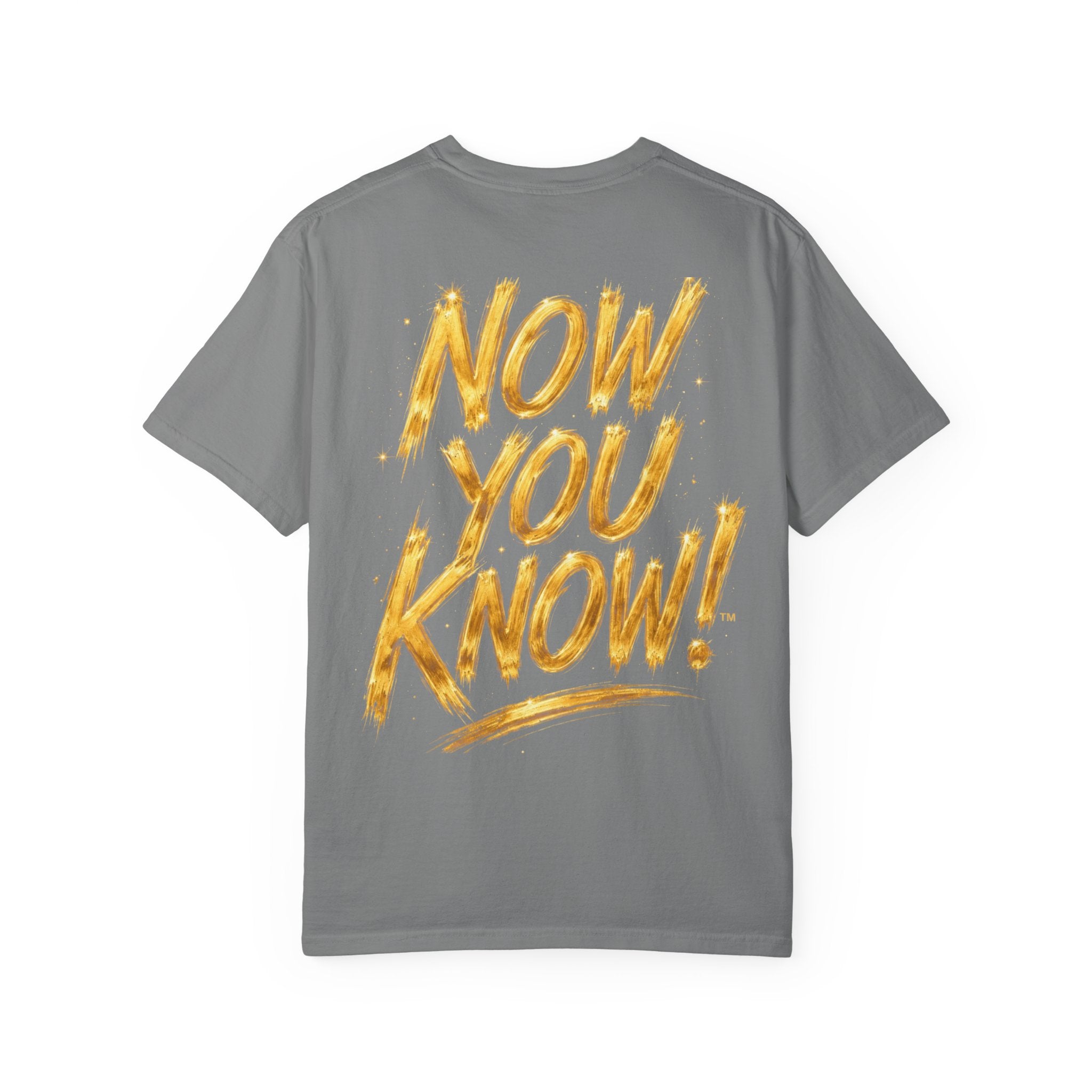 GODiQ Royal Kingdom™ Urban Armor Wear – "Now You Know" 18K Gold Graphic Unisex T-shirt