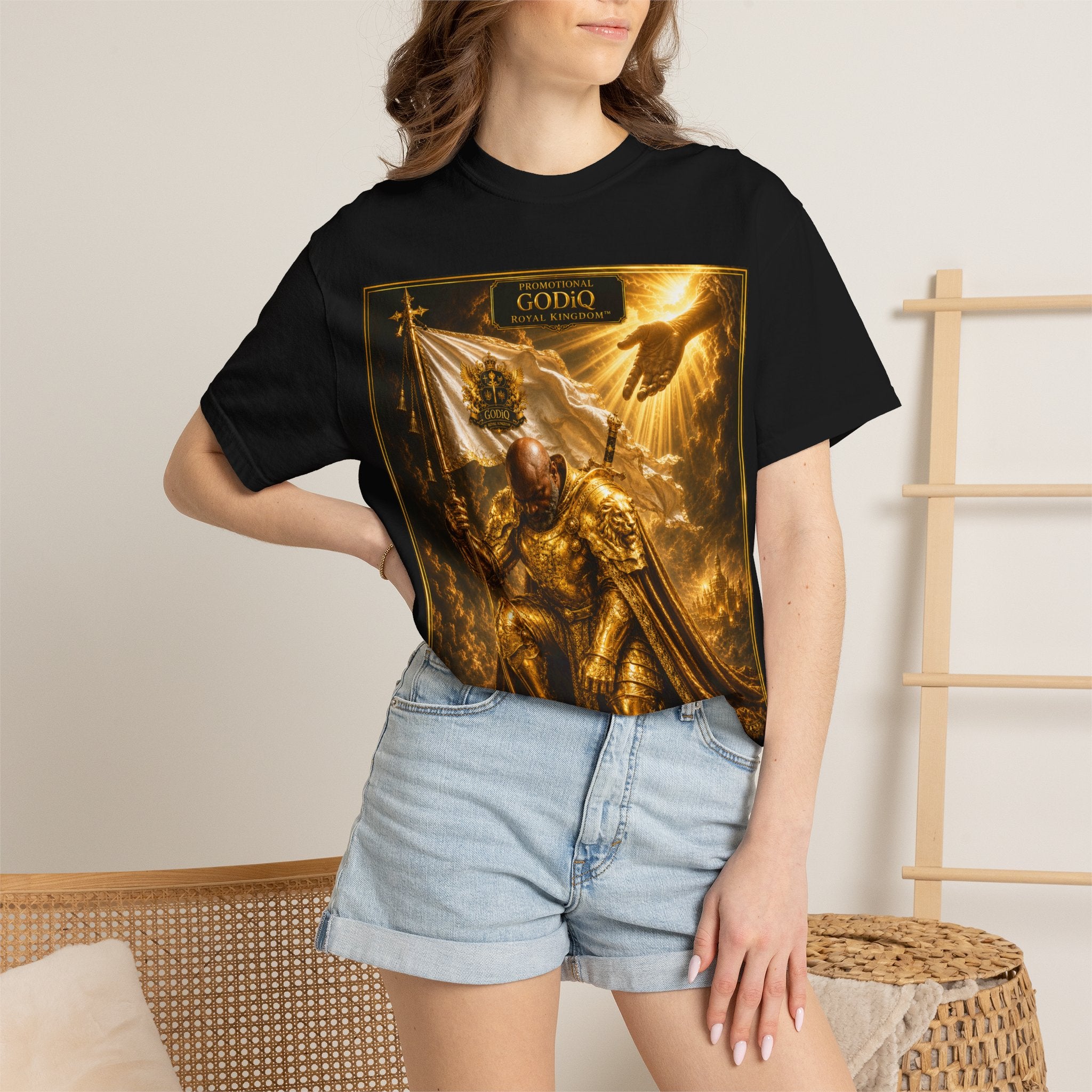 GODiQ Royal Kingdom™ "Navigating to Glory" Christian Book Cover T-Shirt – Premium Inspirational Author Tee | Sir Ron J. Brown Prophetic Memoir | Comfort Colors® 1717
