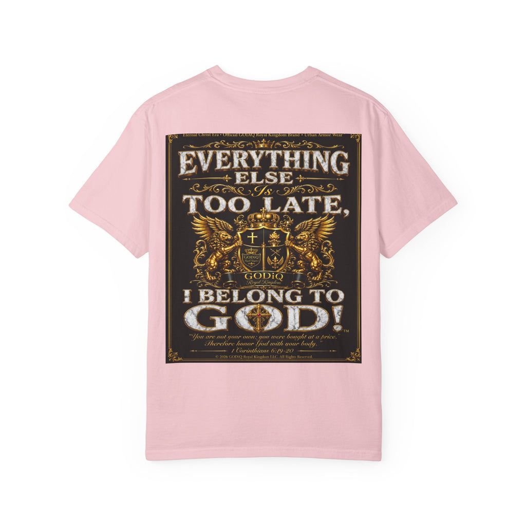 GODiQ™ Royal Kingdom Urban Armor Wear™ "NON NEGOTIABLE™: SOUL SOLD OUT FOR GOD™" Luxury Christian Graphic T-Shirt | Premium Faith Apparel | 24K Gold Heraldic Kingdom Statement Tee