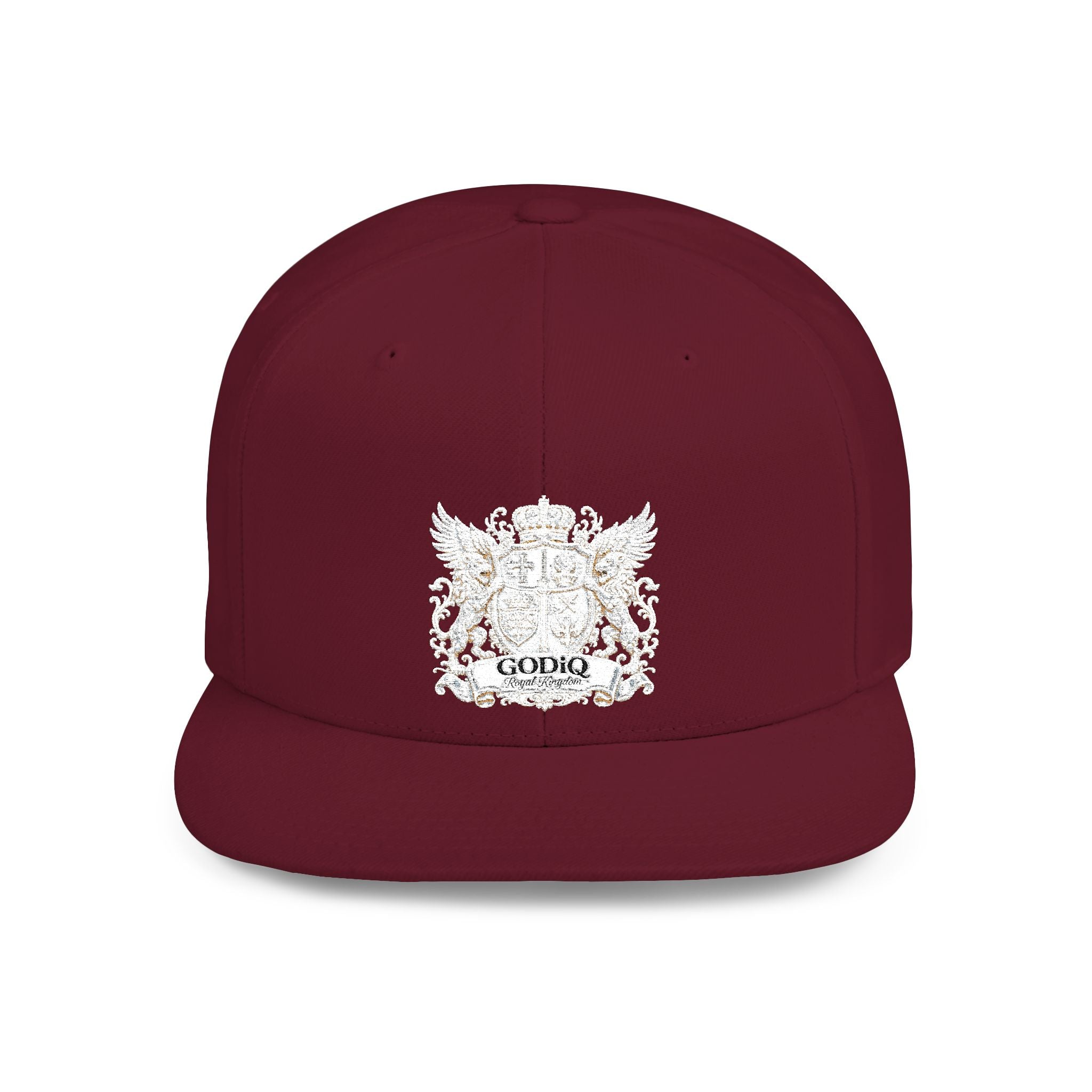GODiQ Pearl Crest Hat Luxury Pearl Satin White Heritage Crest Cap| Premium Christian Streetwear