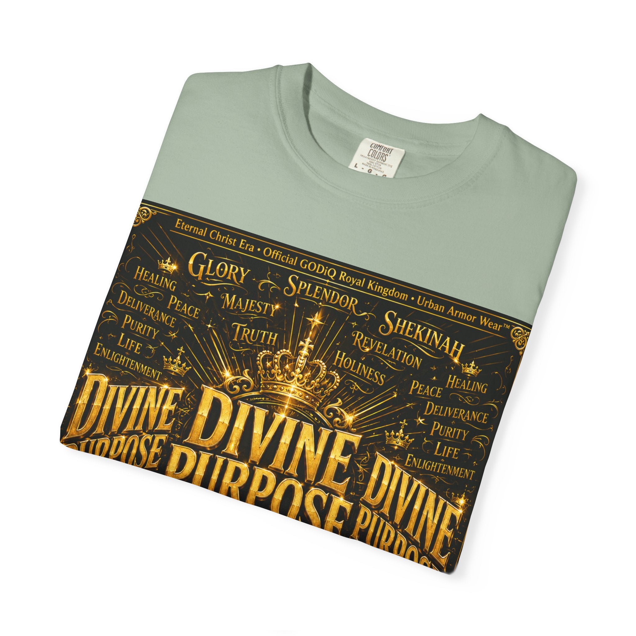 GODiQ Royal Kingdom™ Divine Purpose T-Shirt – "My Ultimate Purpose Is To Glorify You, God" Luxury Christian Graphic Tee | Premium 24K Gold Faith Apparel | Urban Armor Wear™ Inspirational Streetwear...