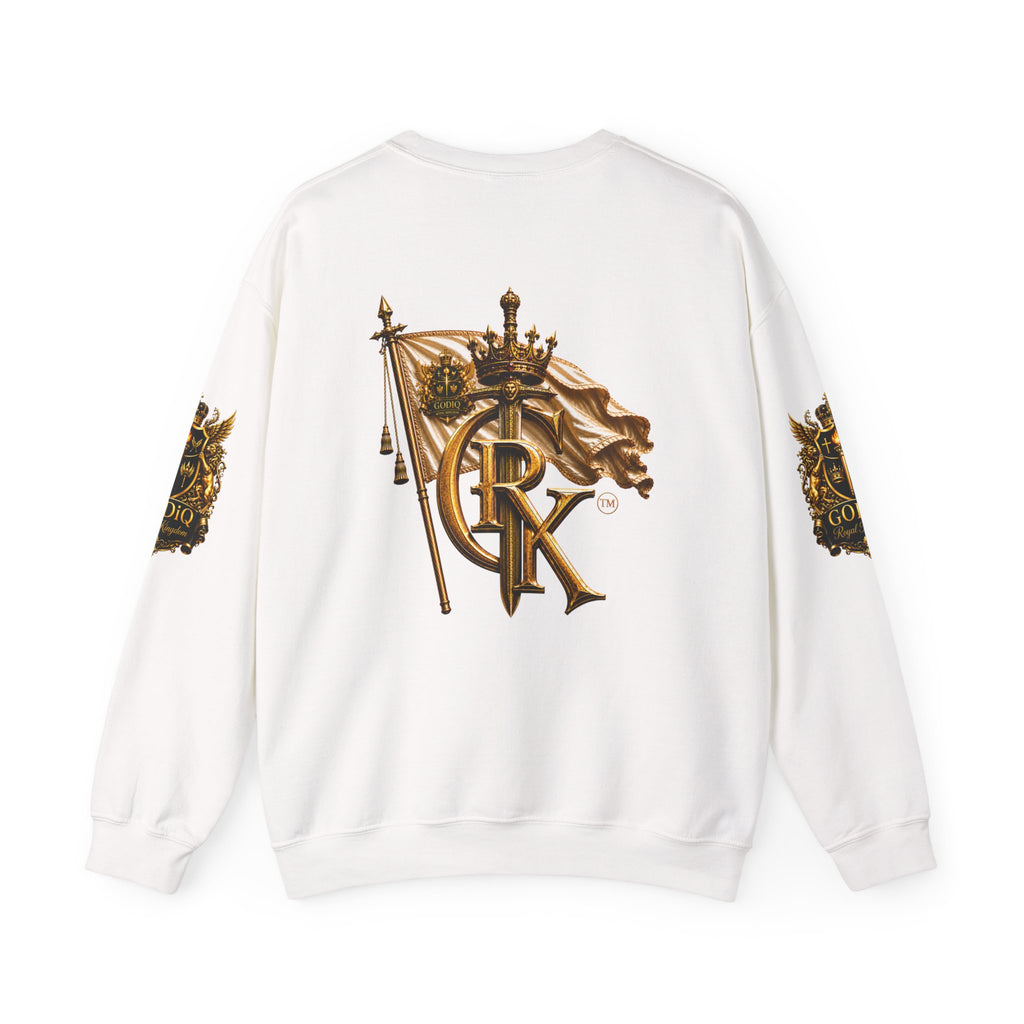 GODiQ Royal Kingdom™ "Lord I Need You Right Now" Crewneck Sweatshirt | Luxury Christian Graphic Sweatshirt | Premium Faith Streetwear | Gold Script Gospel Apparel