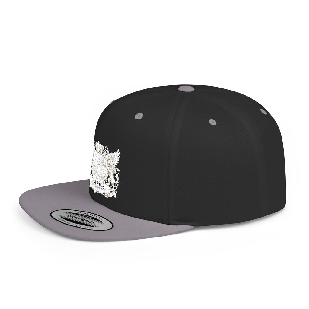 GODiQ Pearl Crest Hat Luxury Pearl Satin White Heritage Crest Cap| Premium Christian Streetwear