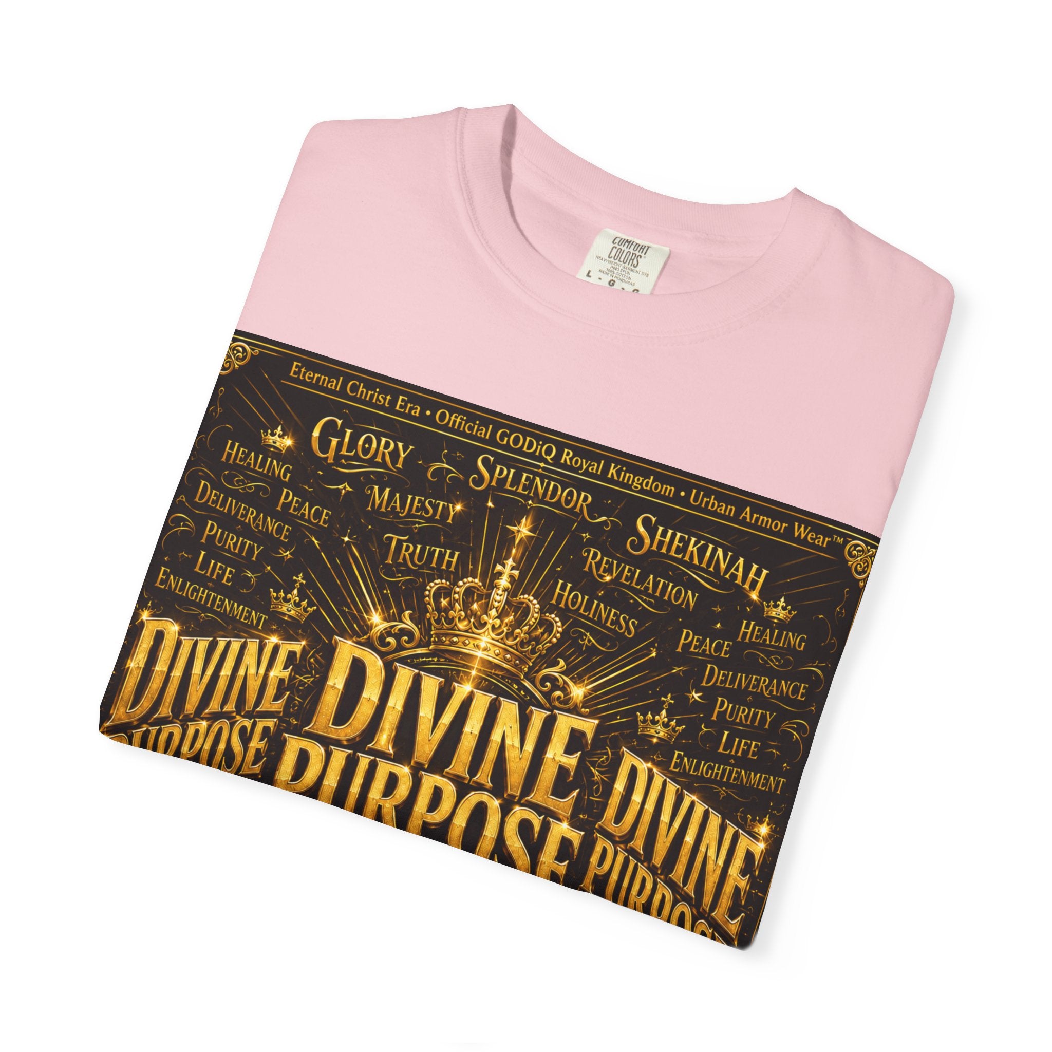 GODiQ Royal Kingdom™ Divine Purpose T-Shirt – "My Ultimate Purpose Is To Glorify You, God" Luxury Christian Graphic Tee | Premium 24K Gold Faith Apparel | Urban Armor Wear™ Inspirational Streetwear...