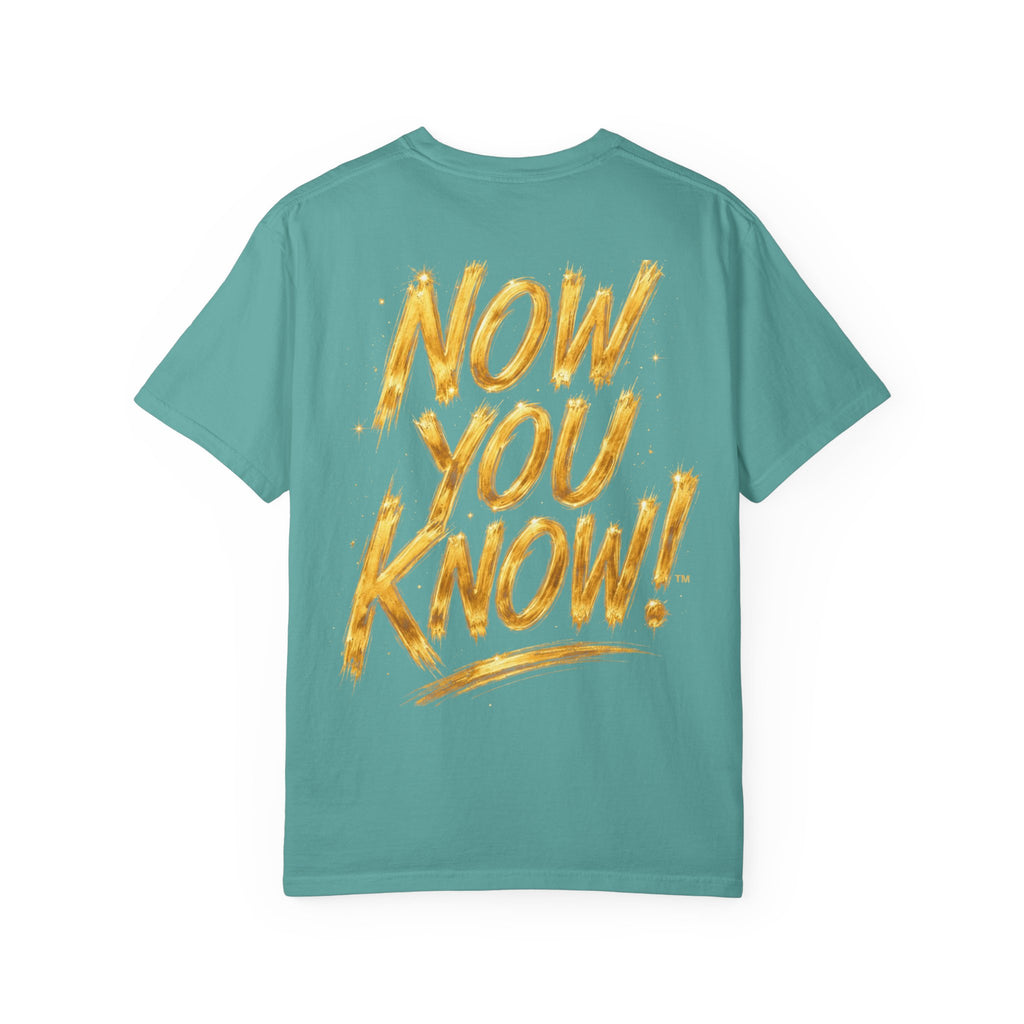 GODiQ Royal Kingdom™ Urban Armor Wear – "Now You Know" 18K Gold Graphic Unisex T-shirt