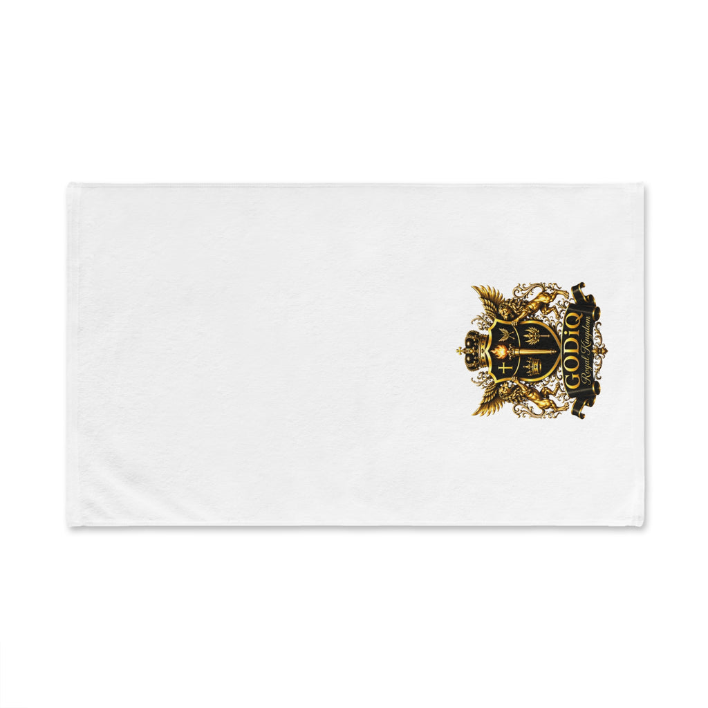 GODiQ Royal Kingdom™ Preacher's Towel – Premium Gold Crest Ministry Hand Towel | Luxury Pastor's Pulpit Towel | Christian Clergy & Church Gift