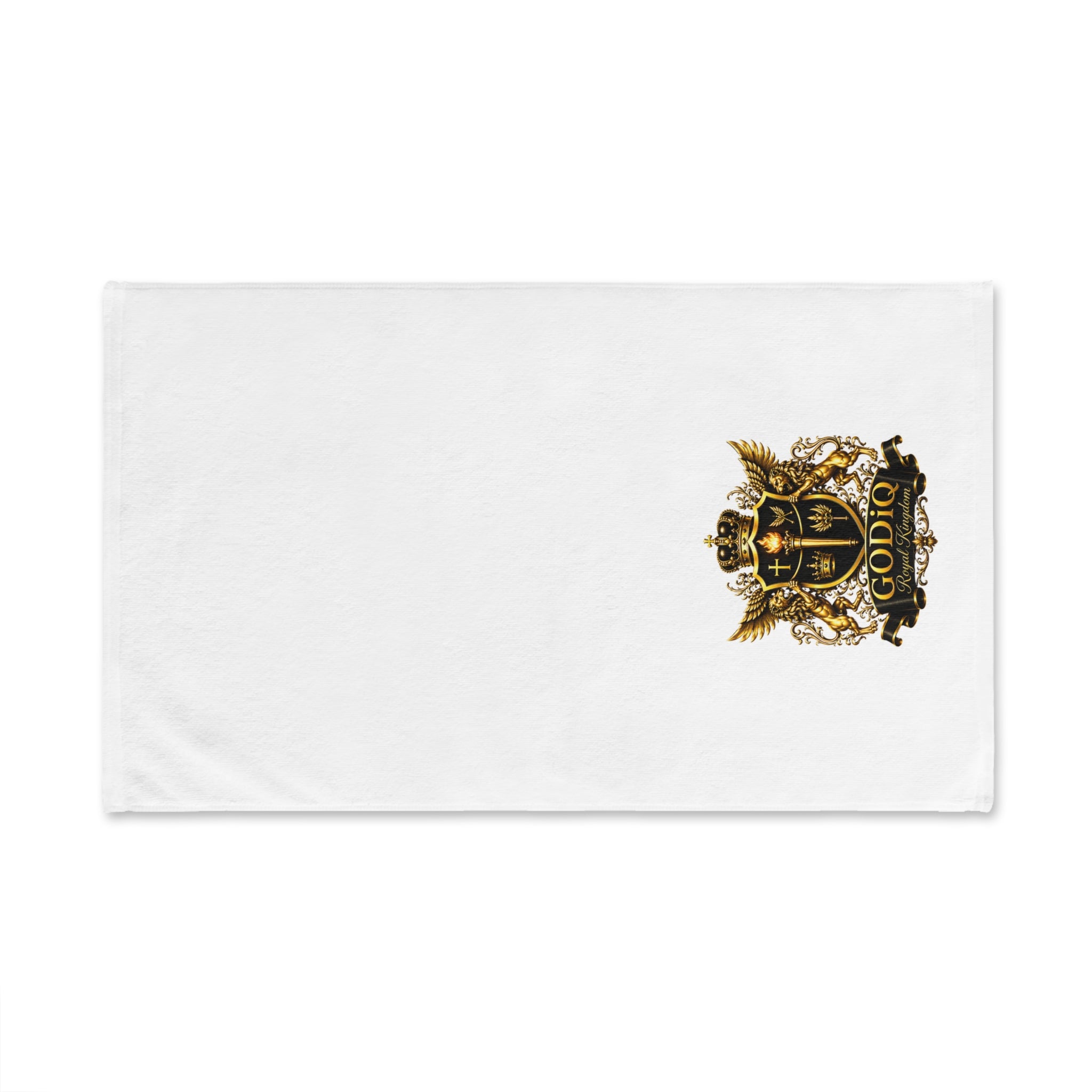 GODiQ Royal Kingdom™ Preacher's Towel – Premium Gold Crest Ministry Hand Towel | Luxury Pastor's Pulpit Towel | Christian Clergy & Church Gift