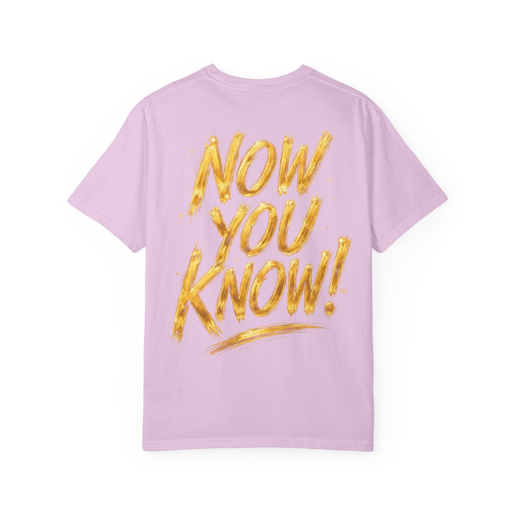 GODiQ Royal Kingdom™ Urban Armor Wear – "Now You Know" 18K Gold Graphic Unisex T-shirt
