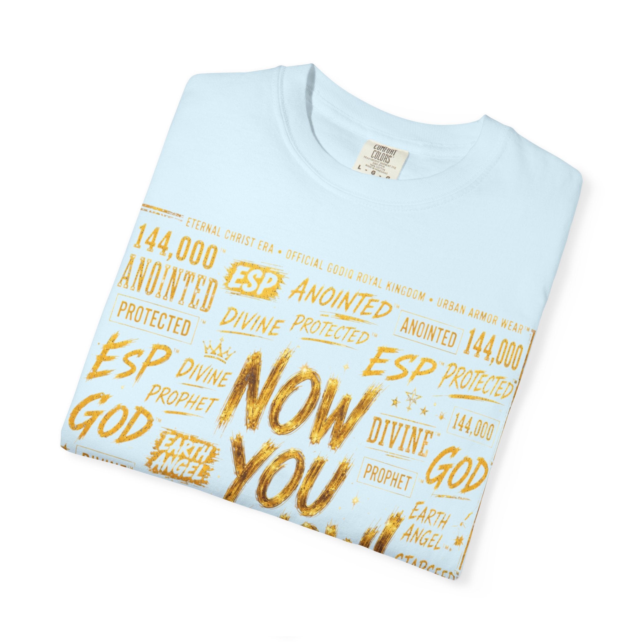 GODiQ Royal Kingdom™ Urban Armor Wear – "Now You Know" 18K Gold Graphic Unisex T-shirt