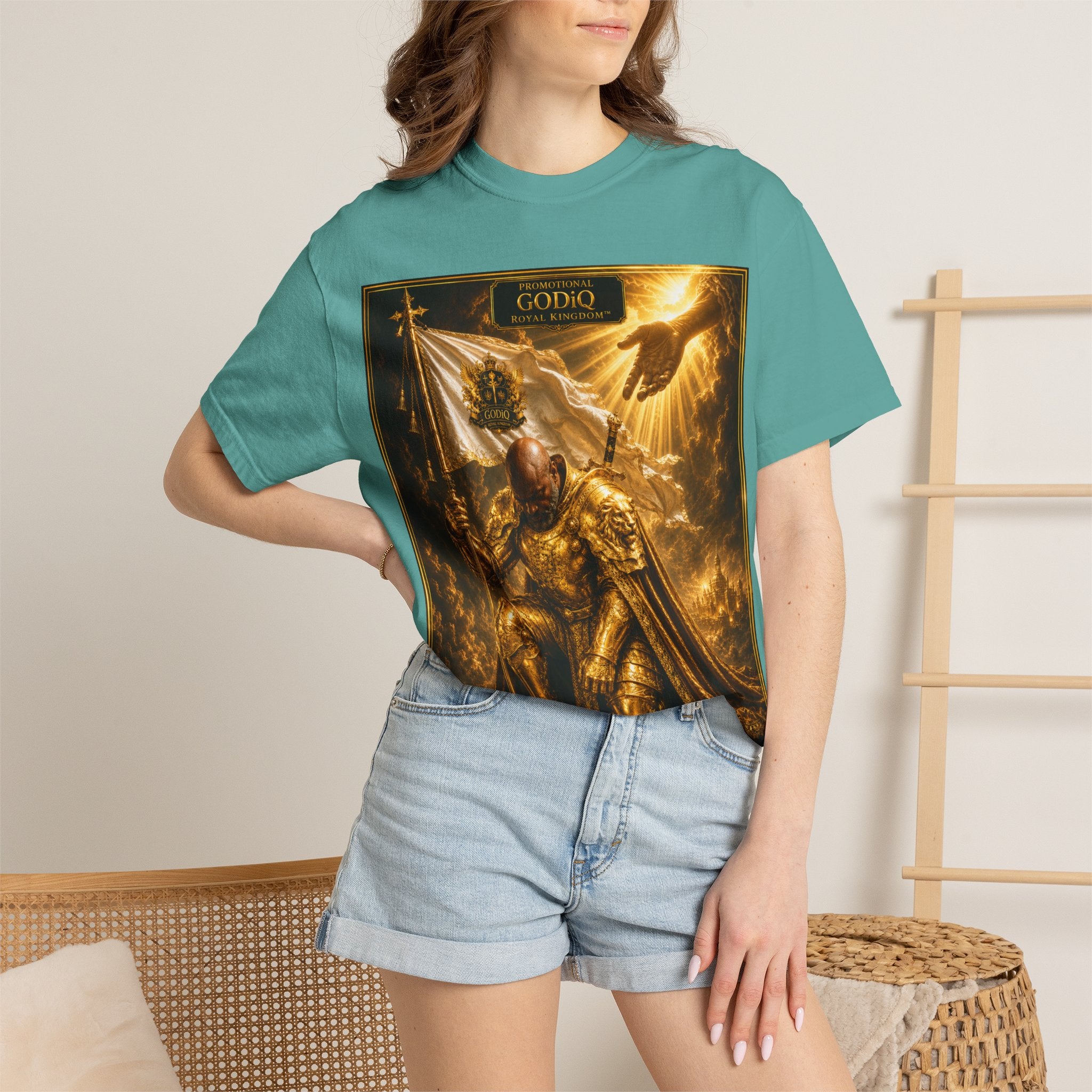 GODiQ Royal Kingdom™ "Navigating to Glory" Christian Book Cover T-Shirt – Premium Inspirational Author Tee | Sir Ron J. Brown Prophetic Memoir | Comfort Colors® 1717