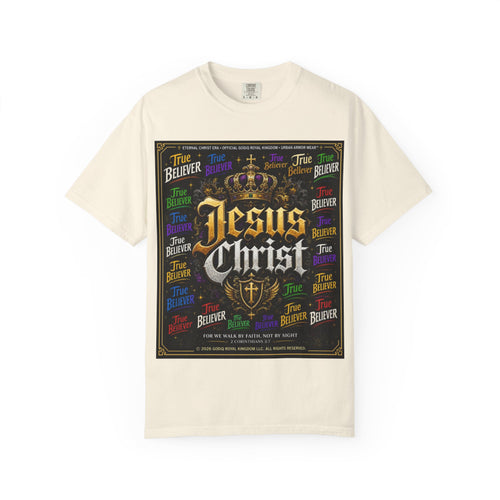 GODiQ Royal Kingdom - Urban Armor Collection - Jesus Christ Crown Graphic T‑Shirt