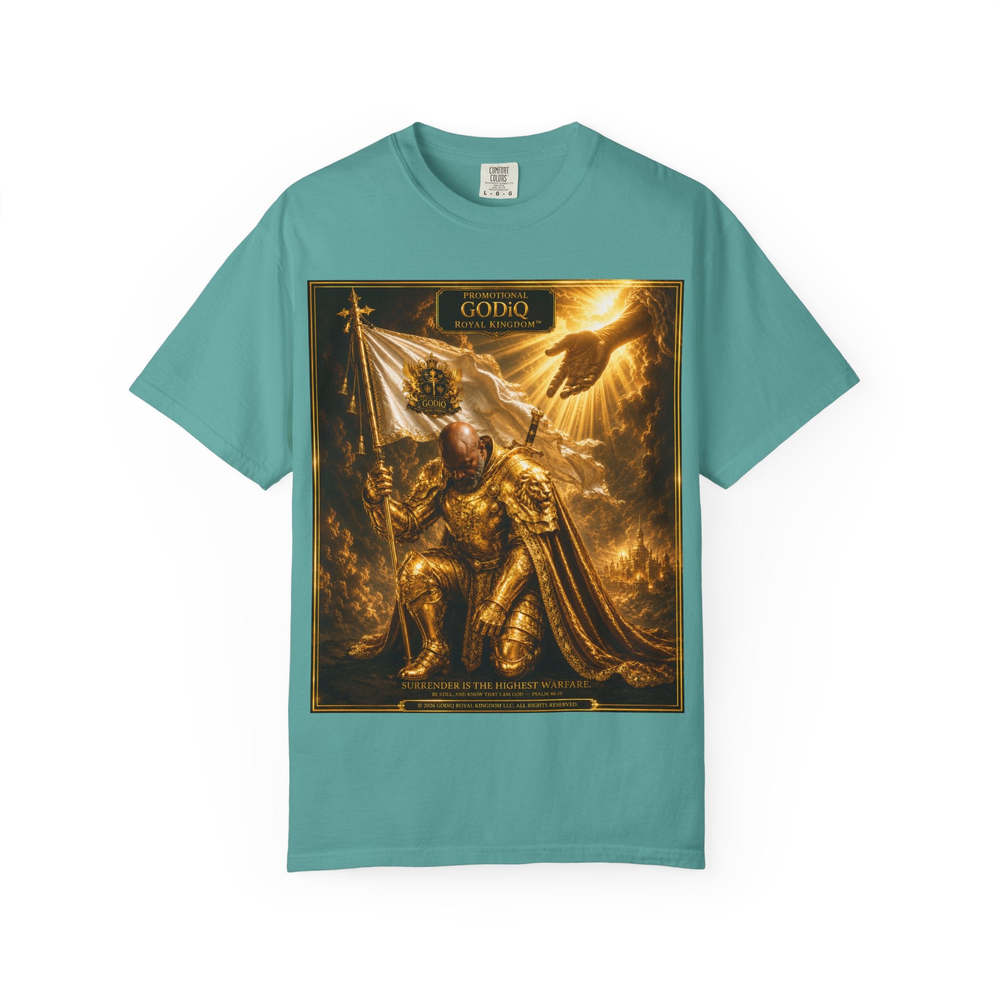 GODiQ Royal Kingdom™ "Navigating to Glory" Christian Book Cover T-Shirt – Premium Inspirational Author Tee | Sir Ron J. Brown Prophetic Memoir | Comfort Colors® 1717