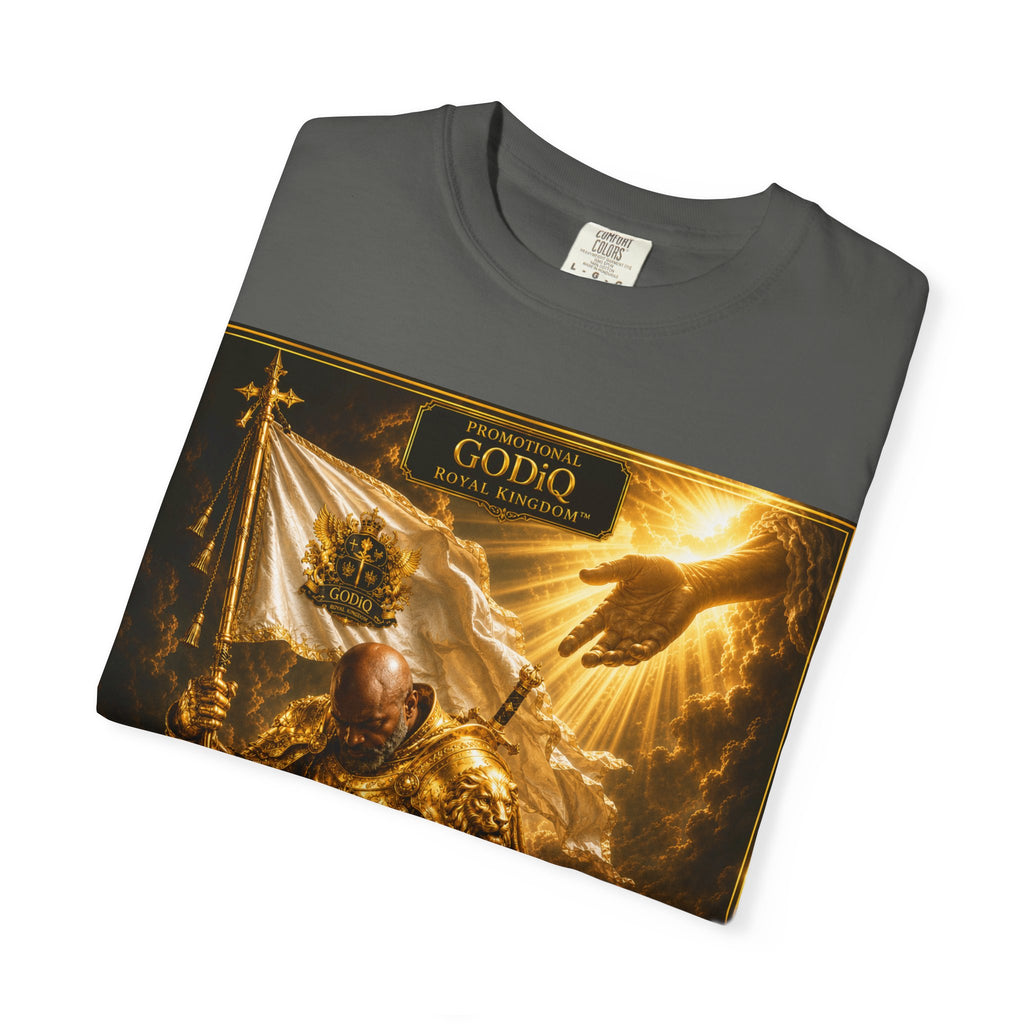 GODiQ Royal Kingdom™ "Navigating to Glory" Christian Book Cover T-Shirt – Premium Inspirational Author Tee | Sir Ron J. Brown Prophetic Memoir | Comfort Colors® 1717