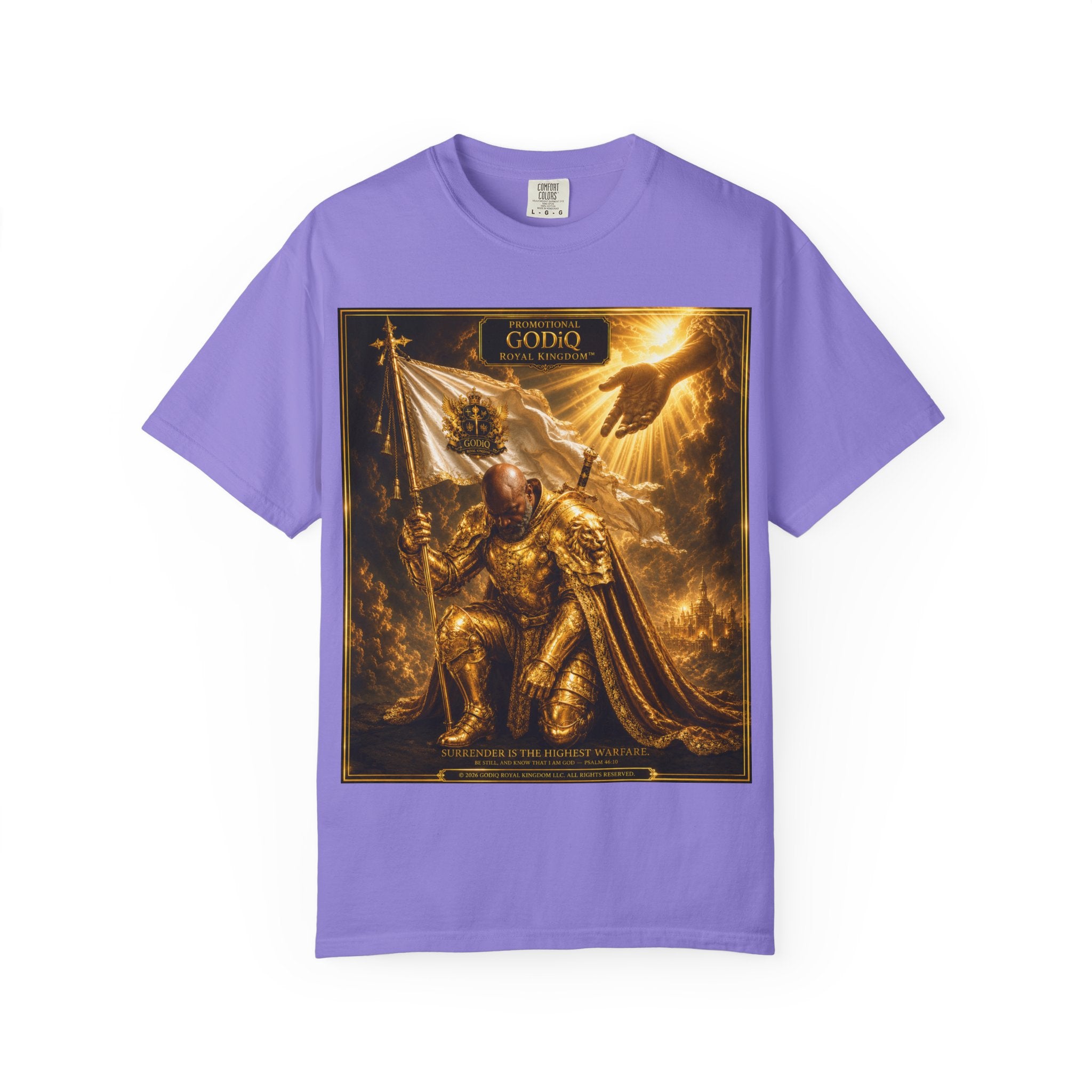 GODiQ Royal Kingdom™ "Navigating to Glory" Christian Book Cover T-Shirt – Premium Inspirational Author Tee | Sir Ron J. Brown Prophetic Memoir | Comfort Colors® 1717