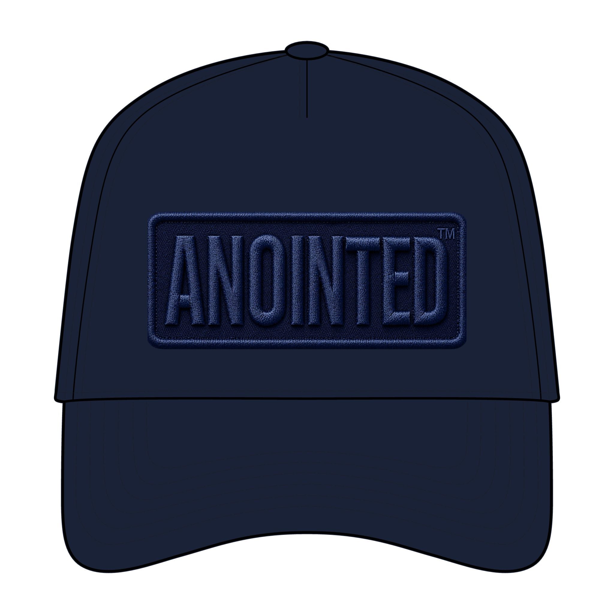 GODiQ™ Royal Kingdom ANOINTED™ Embroidered Flexfit Cap | Premium Christian Stretch-Fit Hat | Luxury Faith-Based Headwear | Kingdom Lifestyle Apparel