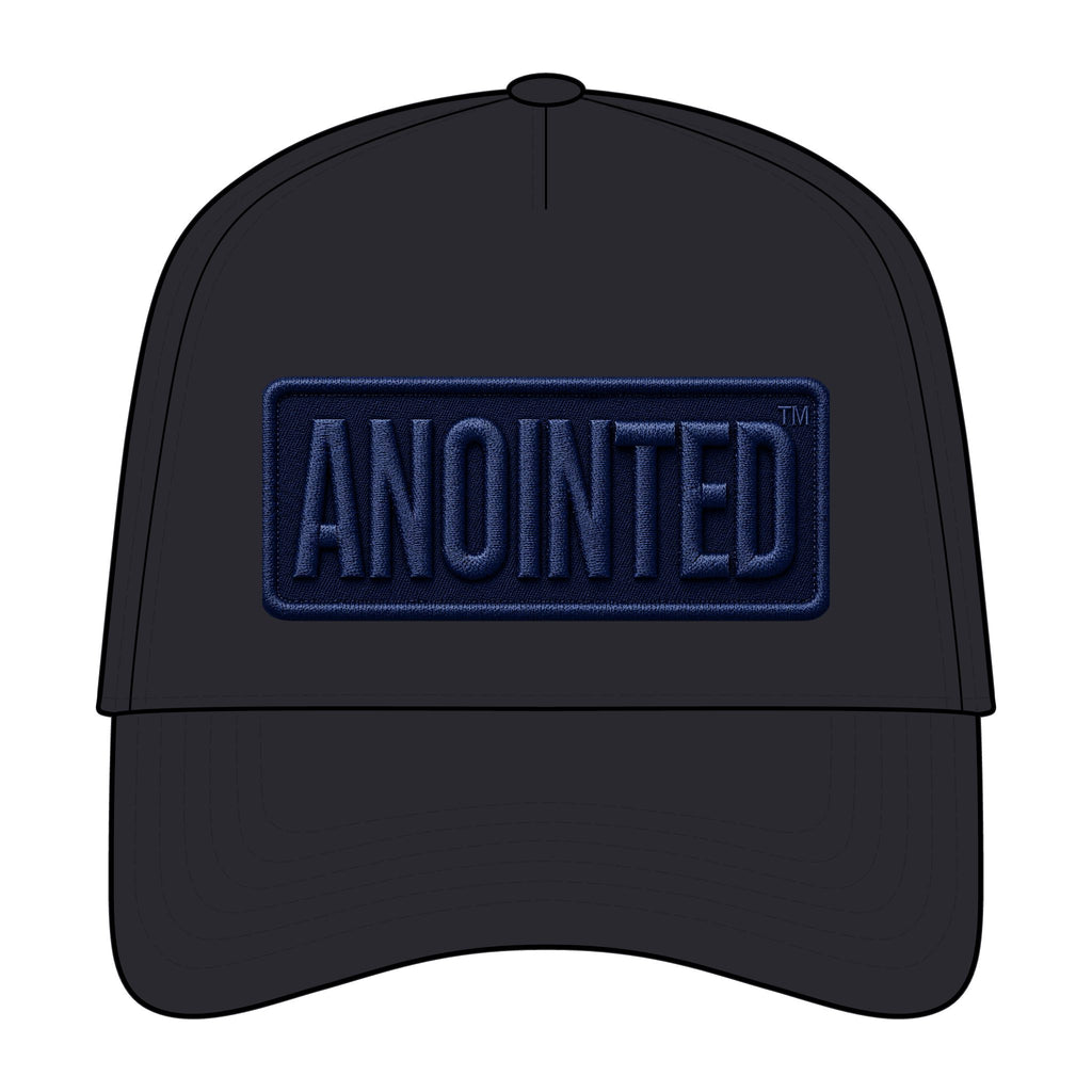 GODiQ™ Royal Kingdom ANOINTED™ Embroidered Flexfit Cap | Premium Christian Stretch-Fit Hat | Luxury Faith-Based Headwear | Kingdom Lifestyle Apparel