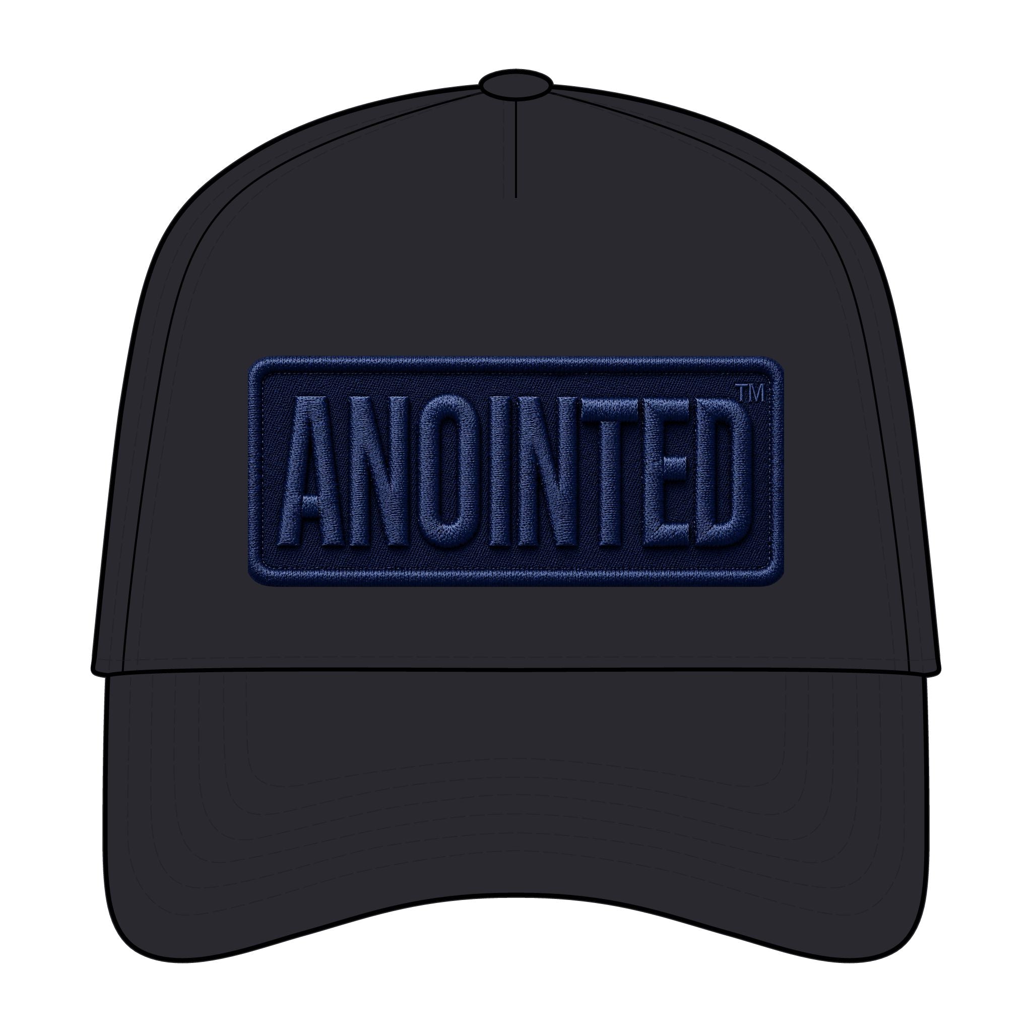 GODiQ™ Royal Kingdom ANOINTED™ Embroidered Flexfit Cap | Premium Christian Stretch-Fit Hat | Luxury Faith-Based Headwear | Kingdom Lifestyle Apparel