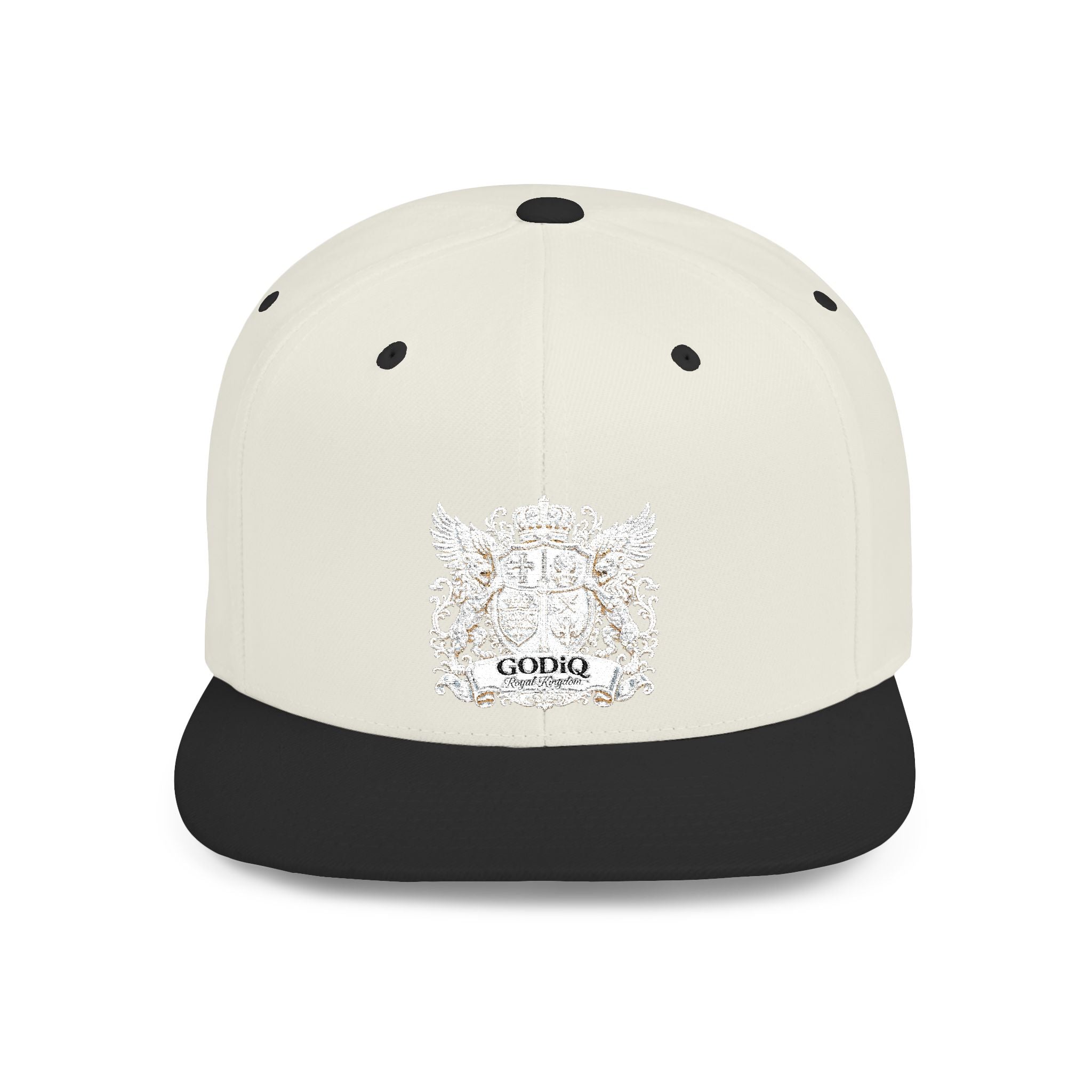 GODiQ Pearl Crest Hat Luxury Pearl Satin White Heritage Crest Cap| Premium Christian Streetwear