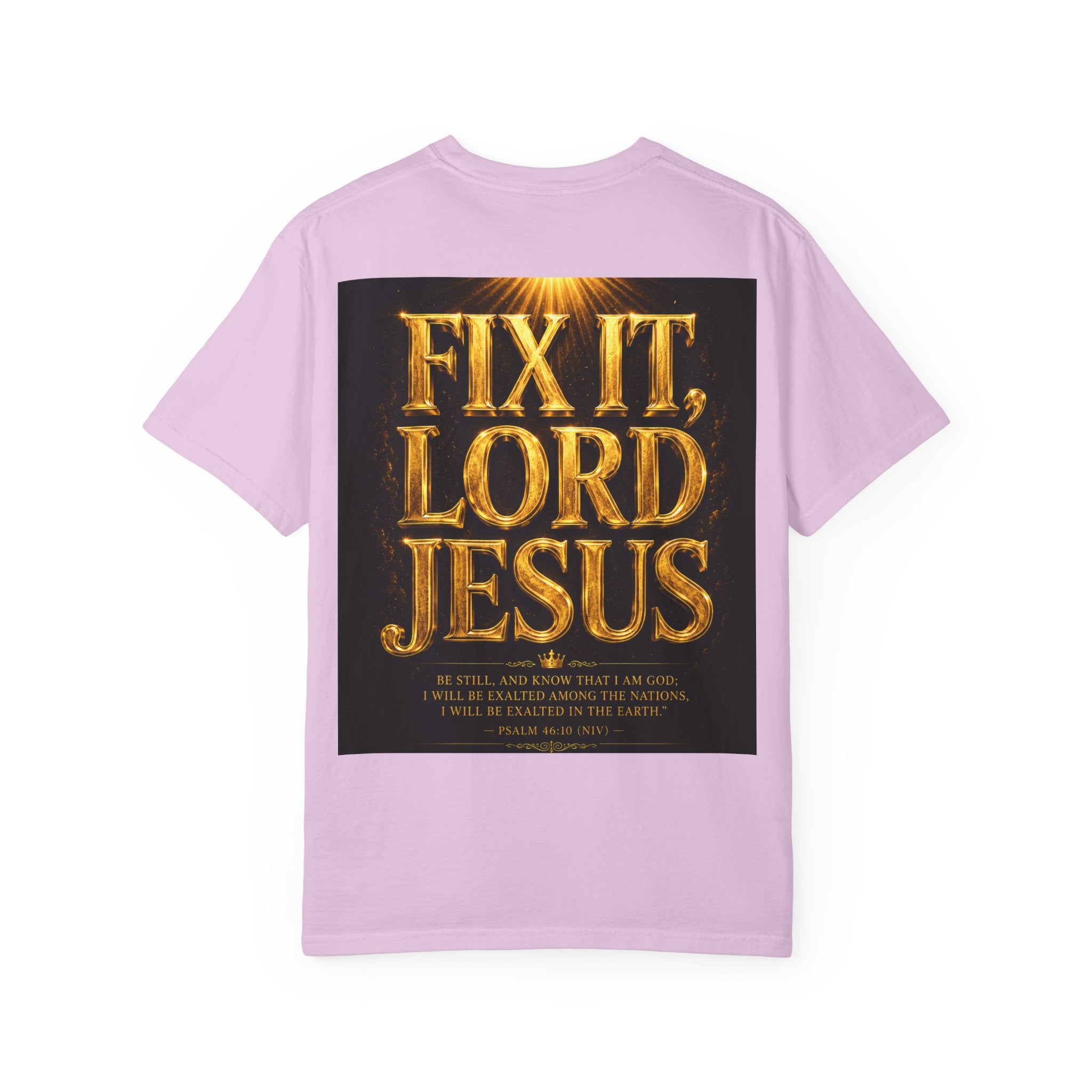 GODiQ Royal Kingdom™ – "Fix It, Lord Jesus" Luxury Christian T-Shirt | Strait of Hormuz Edition | Premium Faith Graphic Tee | Comfort Colors® 1717