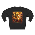 GODiQ™ Royal Kingdom Urban Armor™ "The Sword of the Spirit" Christian Crewneck Sweatshirt | Luxury Spiritual Warfare Graphic Sweatshirt | Premium Faith-Based Apparel