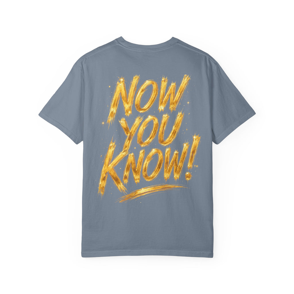 GODiQ Royal Kingdom™ Urban Armor Wear – "Now You Know" 18K Gold Graphic Unisex T-shirt