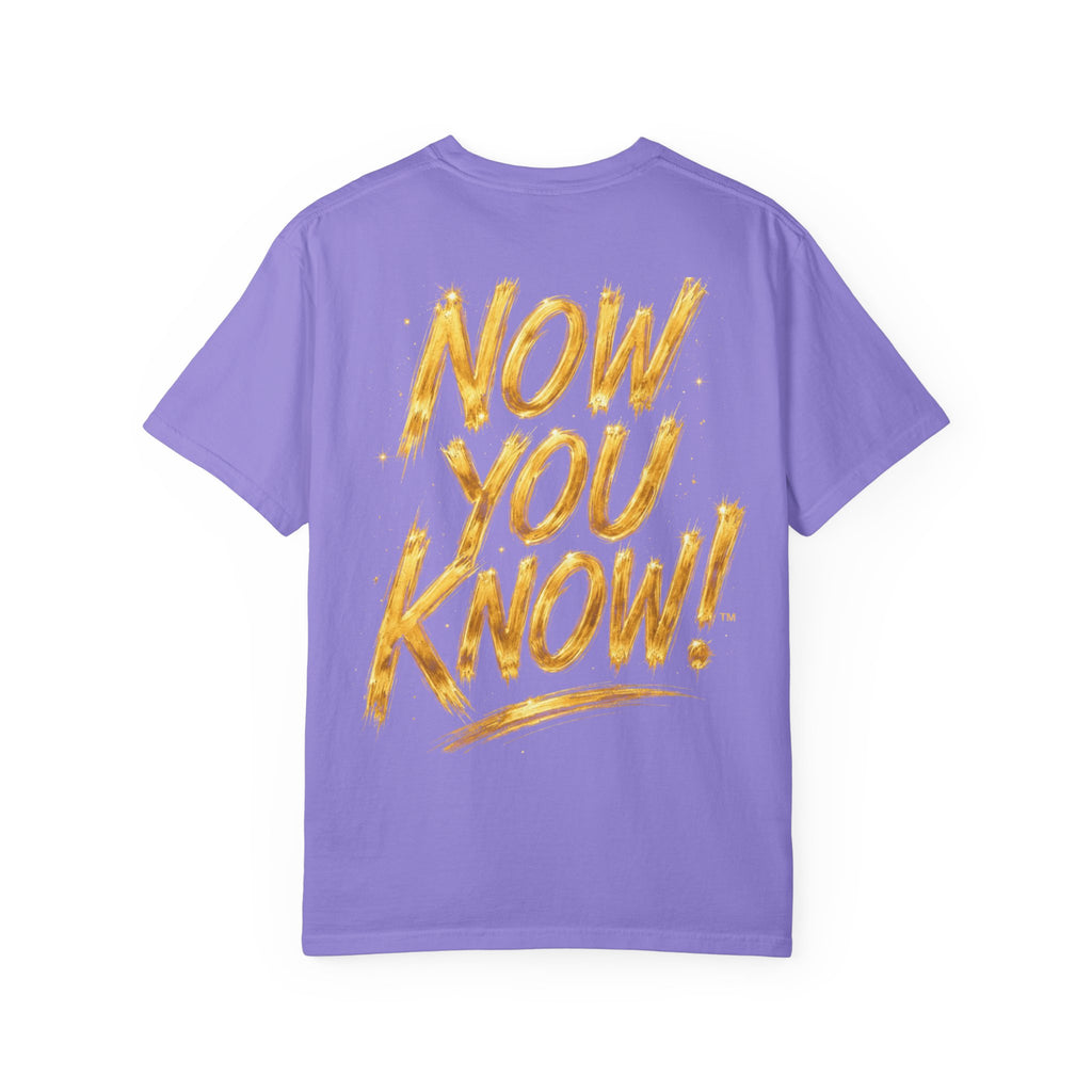GODiQ Royal Kingdom™ Urban Armor Wear – "Now You Know" 18K Gold Graphic Unisex T-shirt