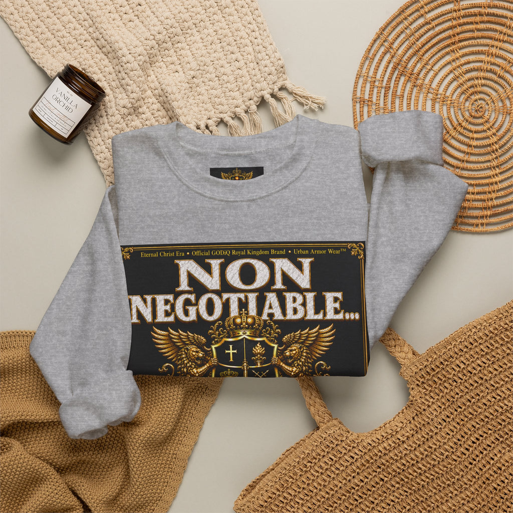 Faith Statement Sweatshirt - "Non Negotiable: Soul Sold Out For God" Crewneck