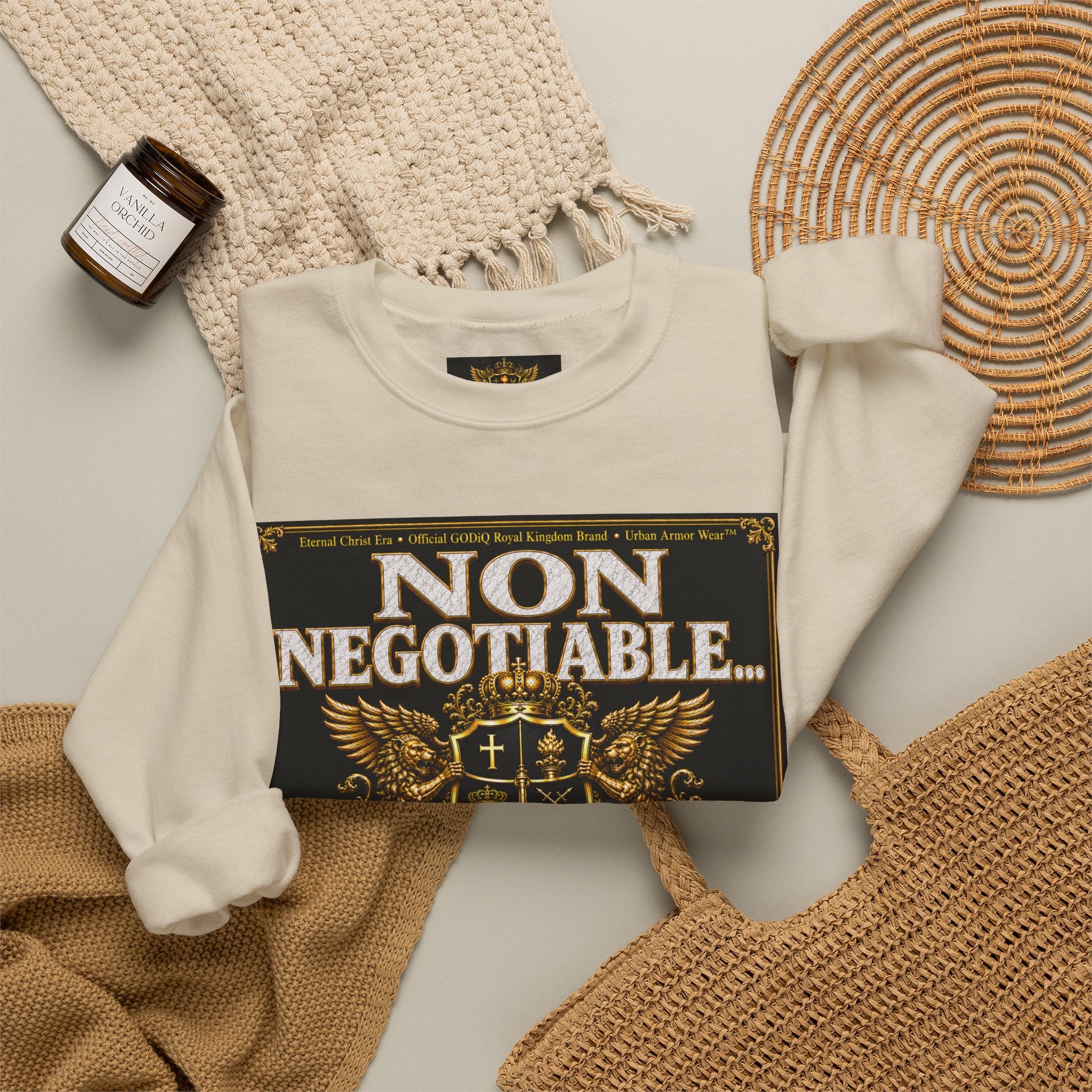 Faith Statement Sweatshirt - "Non Negotiable: Soul Sold Out For God" Crewneck