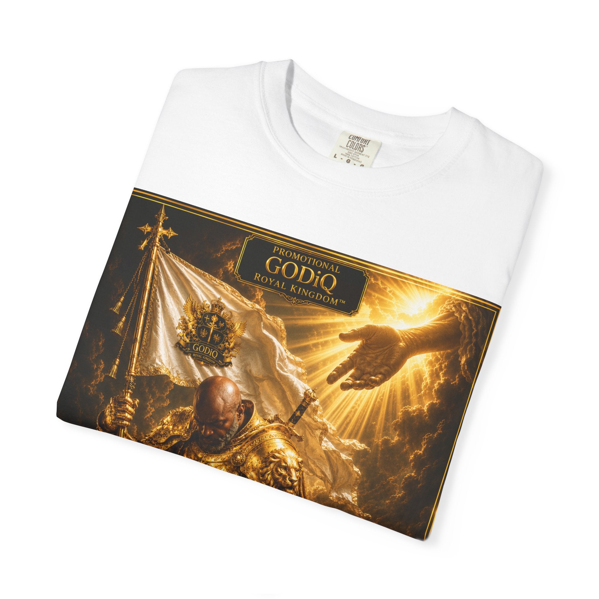 GODiQ Royal Kingdom™ "Navigating to Glory" Christian Book Cover T-Shirt – Premium Inspirational Author Tee | Sir Ron J. Brown Prophetic Memoir | Comfort Colors® 1717