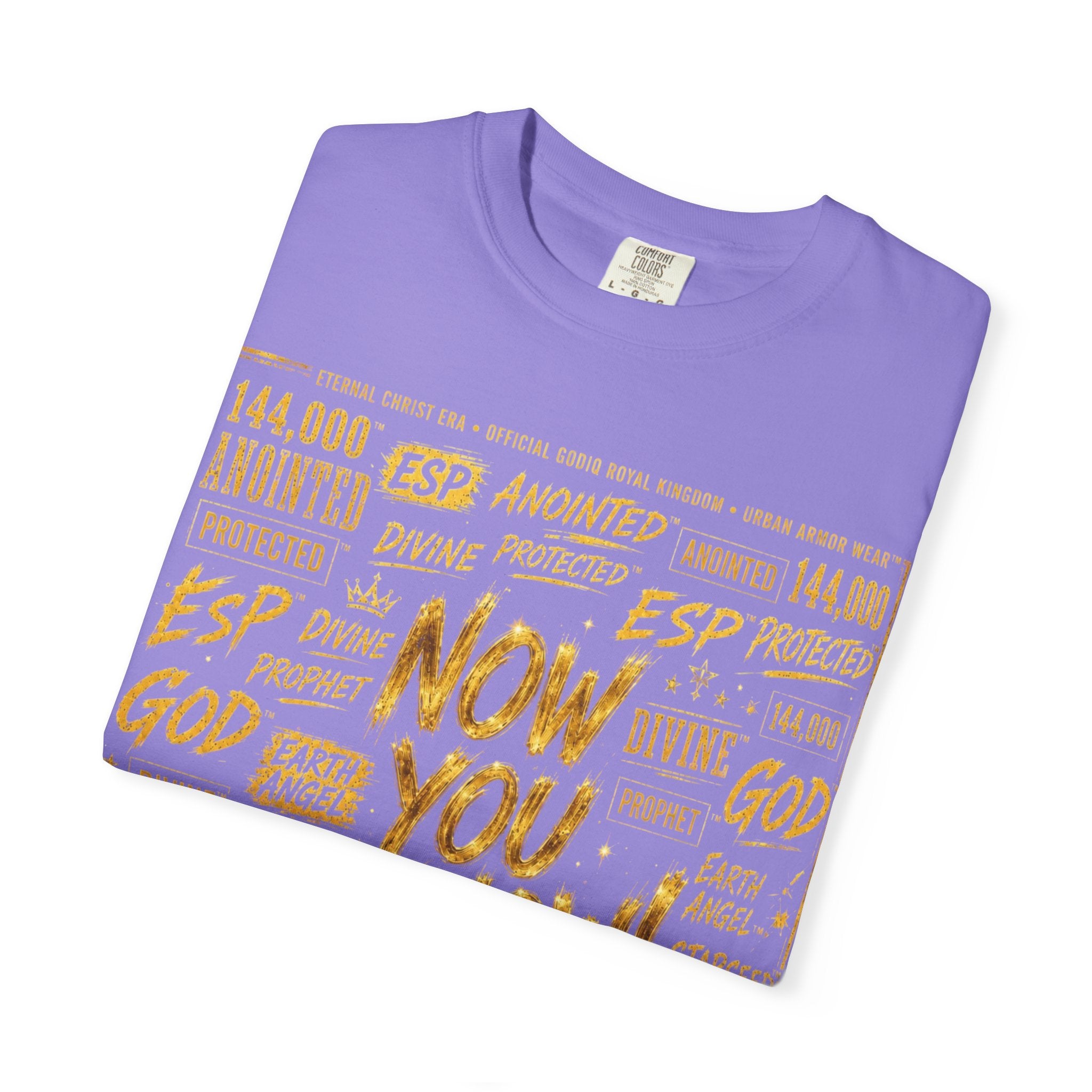 GODiQ Royal Kingdom™ Urban Armor Wear – "Now You Know" 18K Gold Graphic Unisex T-shirt