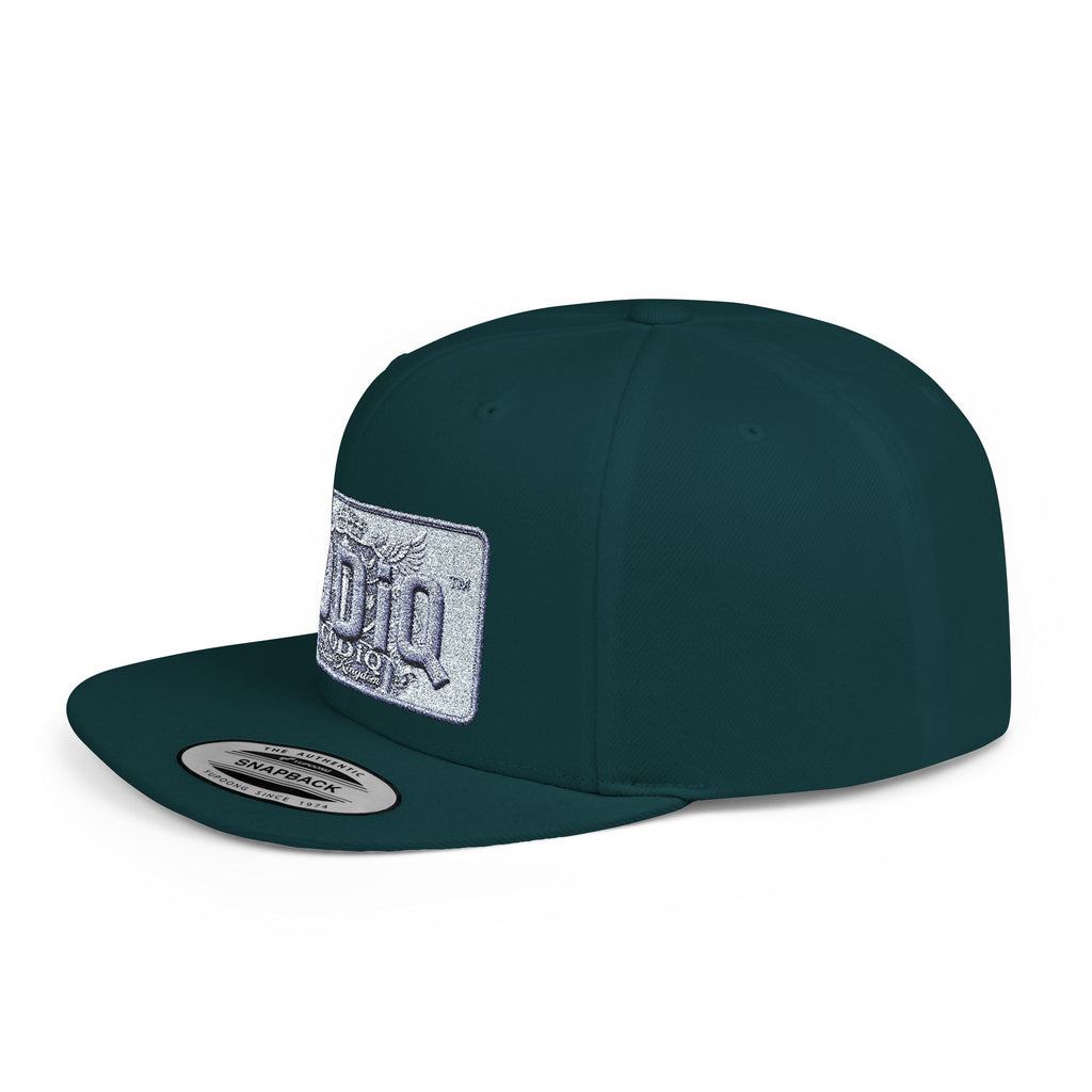 GODiQ Royal Kingdom™ Urban Armor Wear™ Sparkle Sequin GODiQ™ Patch Flat Bill Snapback | Luxury Christian Streetwear Cap