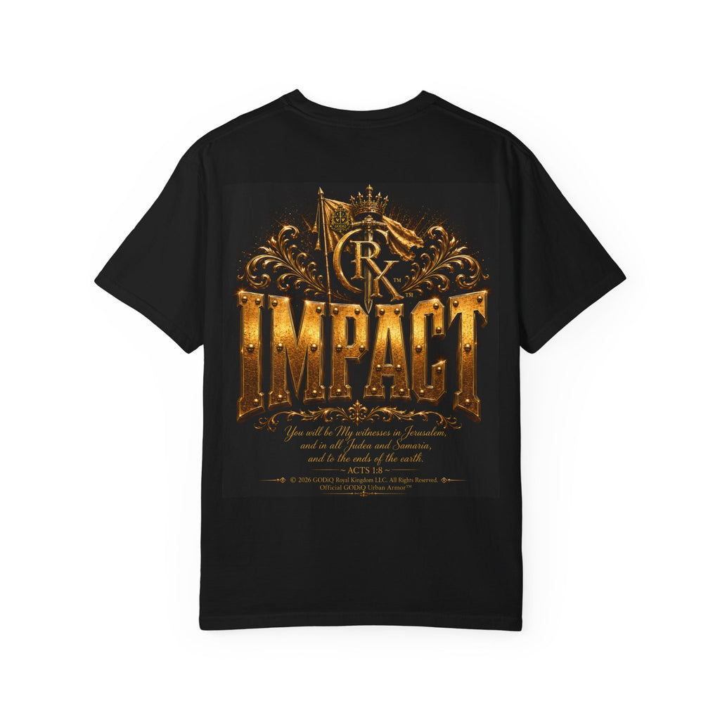 Legendary Impact™ Graphic T-Shirt – Luxury Christian Streetwear | Premium Garment-Dyed Heavyweight Tee | GODiQ Urban Armor™