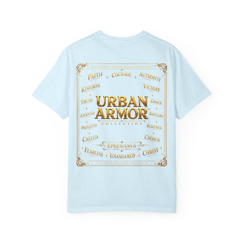 GODiQ™ Royal Crest T-Shirt – Urban Armor™ Premium Christian Faith Graphic Tee | Luxury Kingdom Apparel