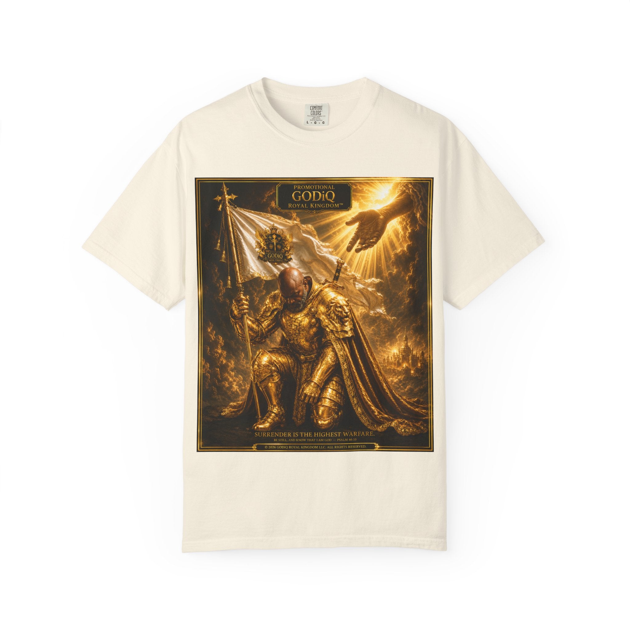 GODiQ Royal Kingdom™ "Navigating to Glory" Christian Book Cover T-Shirt – Premium Inspirational Author Tee | Sir Ron J. Brown Prophetic Memoir | Comfort Colors® 1717